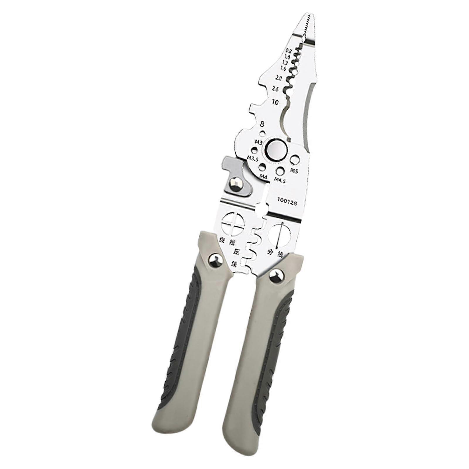 Functional wire stripping and cutting of pliers with a comfortable for electrician technicians and hobbyists suitable