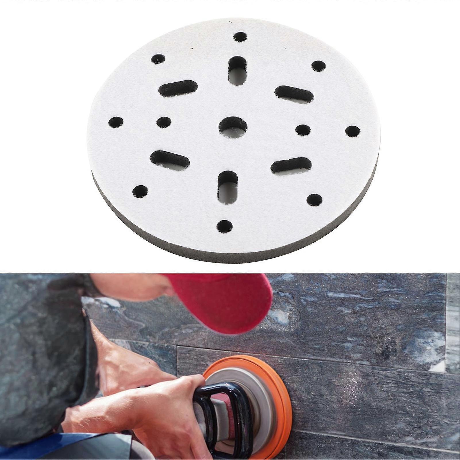 10pcs Interface Buffer Pad Soft Density 6in 17 Holes Sponge Interface Cushion for Polishing 