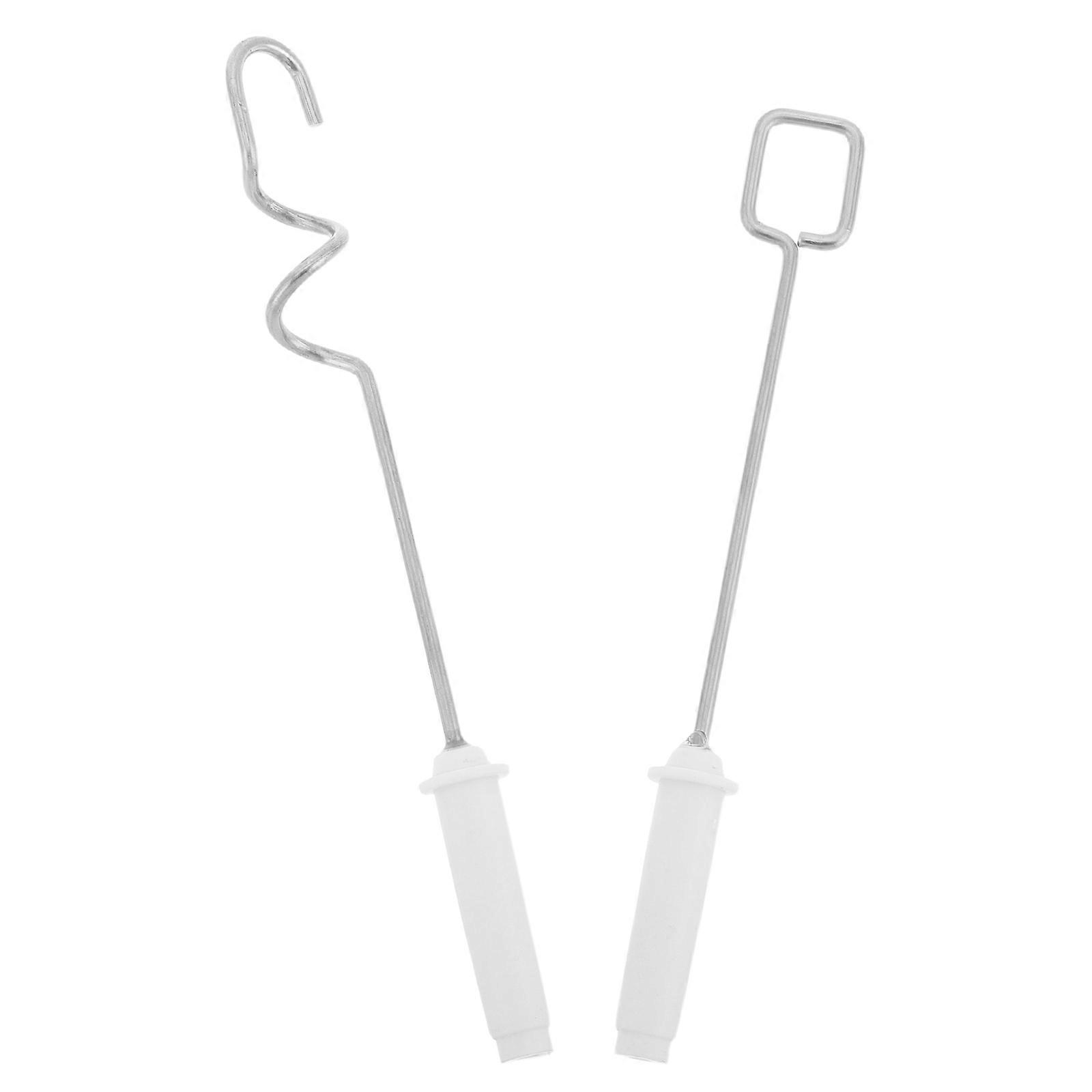 Mix Colors Tools Mixer Head Square Shape For Decorating Resin Mixing Tools Metal 2Pcs