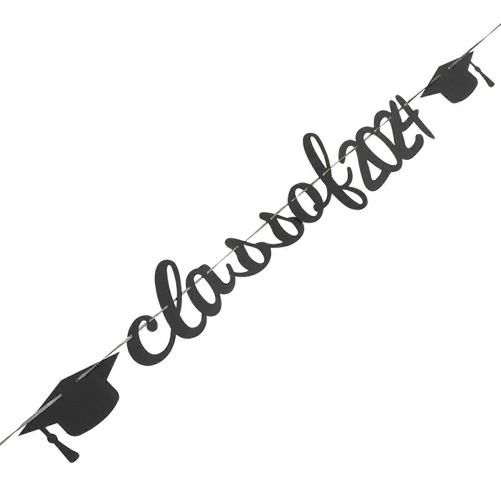Graduation Congrats Grad Banner Class of 2024 Hanging Banner Atmosphere Creation Teachers 1 Set