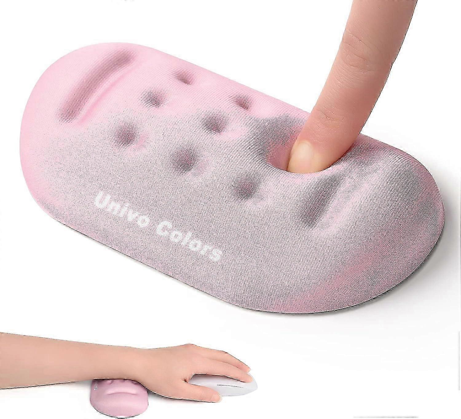 Superfine Memory Foam Keyboard Mouse Wrist Rest, Memory Foam Wrist Cushion Support Easy Typing & Pain Relief for Office