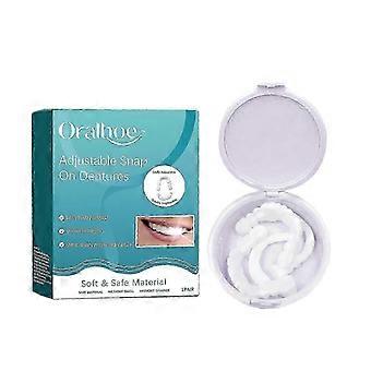 Oralhoe Adjustable Buckle Dentures Comfortable Natural Temporary Fillings Set For Interdental Correc