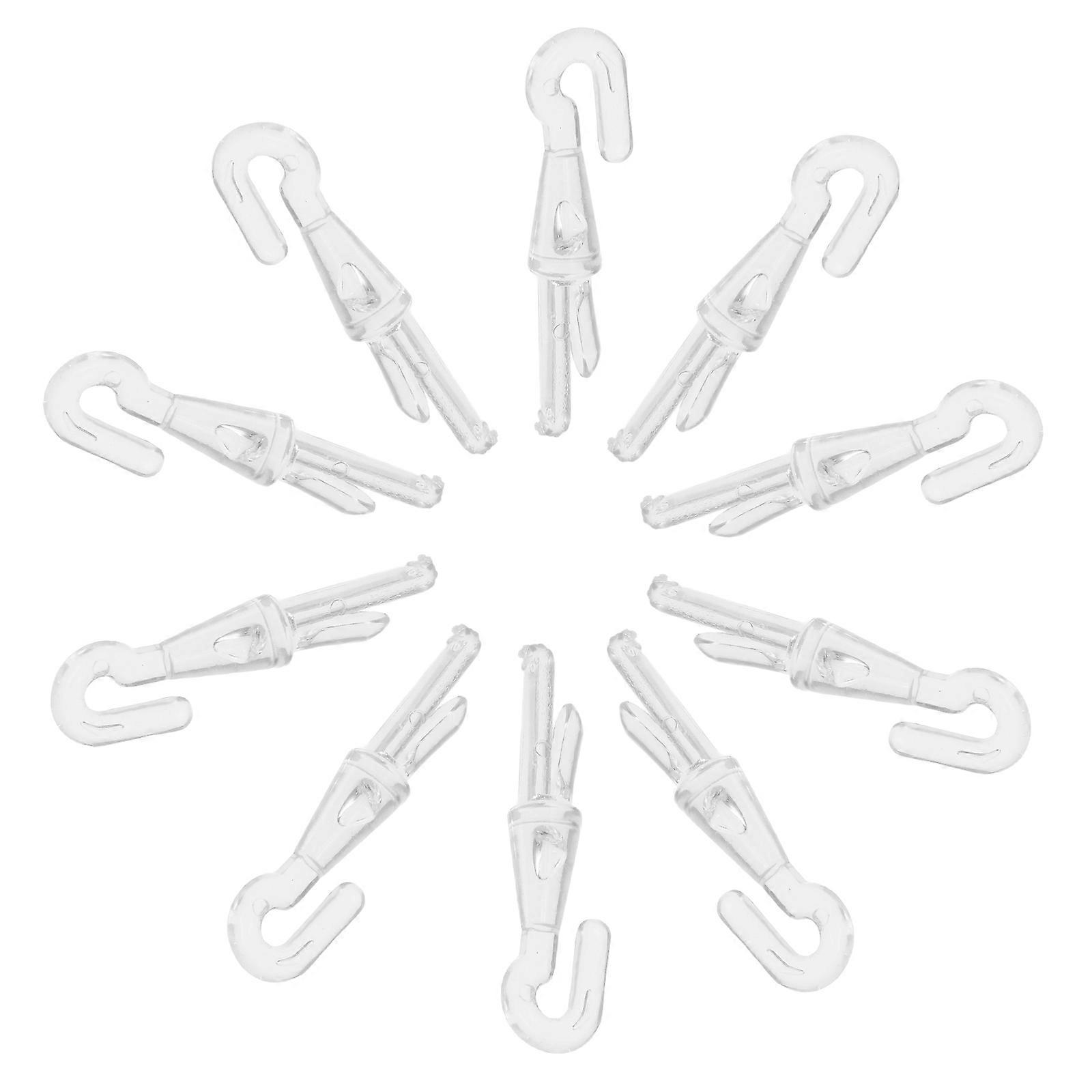 Blind Wand Rod Hooks Durable Alloy Construction For Curtains Simple And Practical Style 12Pcs
