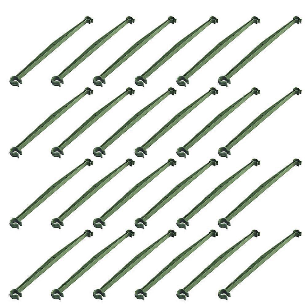 24pcs Expandable Plastic Connecting Rods & Brackets for Tomato and Cucumber Plants – Durable Climbing Vine Support for Garden Trellises and Plant