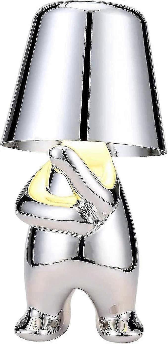 シンカーランプ、タッチコントロールテーブルランプ、クリエイティブリトルゴールドマンシンカースタチューLEDデスクランプ、デコレーションギフト