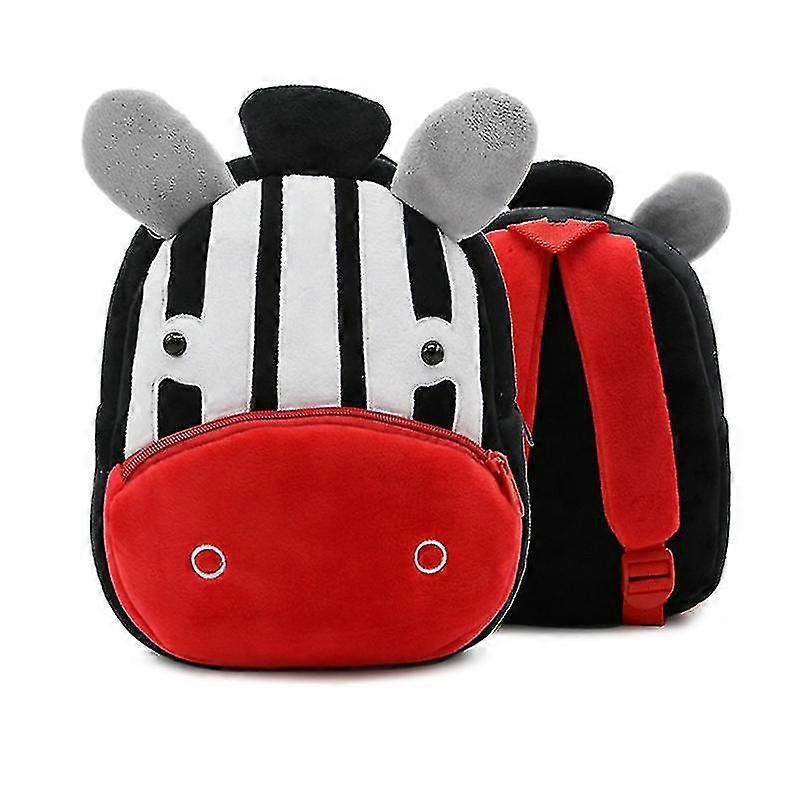 Zoo Cartoon Plush Backpack Children Bag X（1）