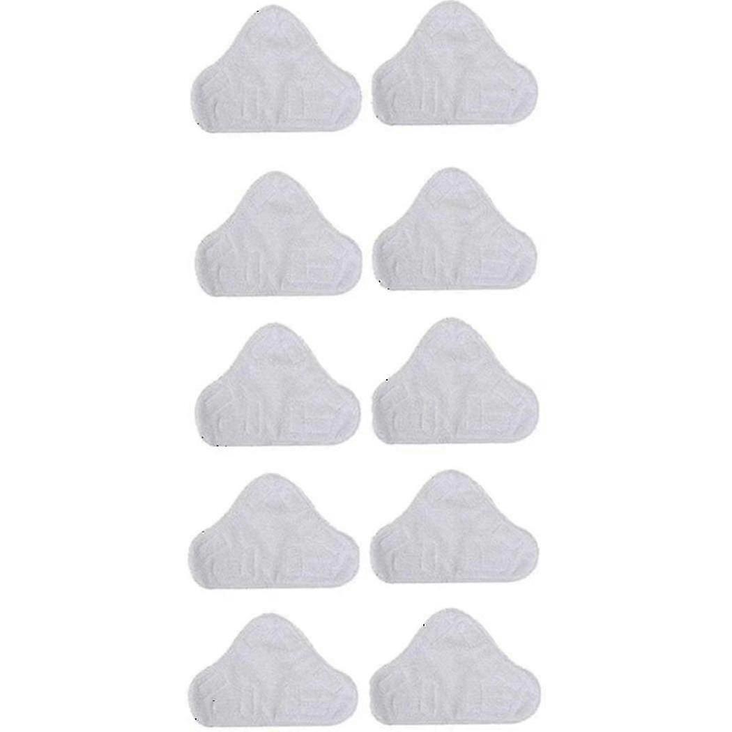 10 Pack Replacement Steam Mop Microfiber Cloth Pad For H2o Mop X5 Triangular Drag