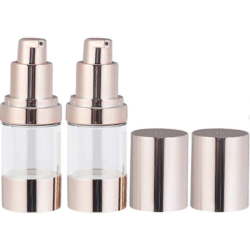 Diy Lotion Containers With Pump Lotion Bottles Sealed Round Shape For Daily Use Plastic Material 2Pcs