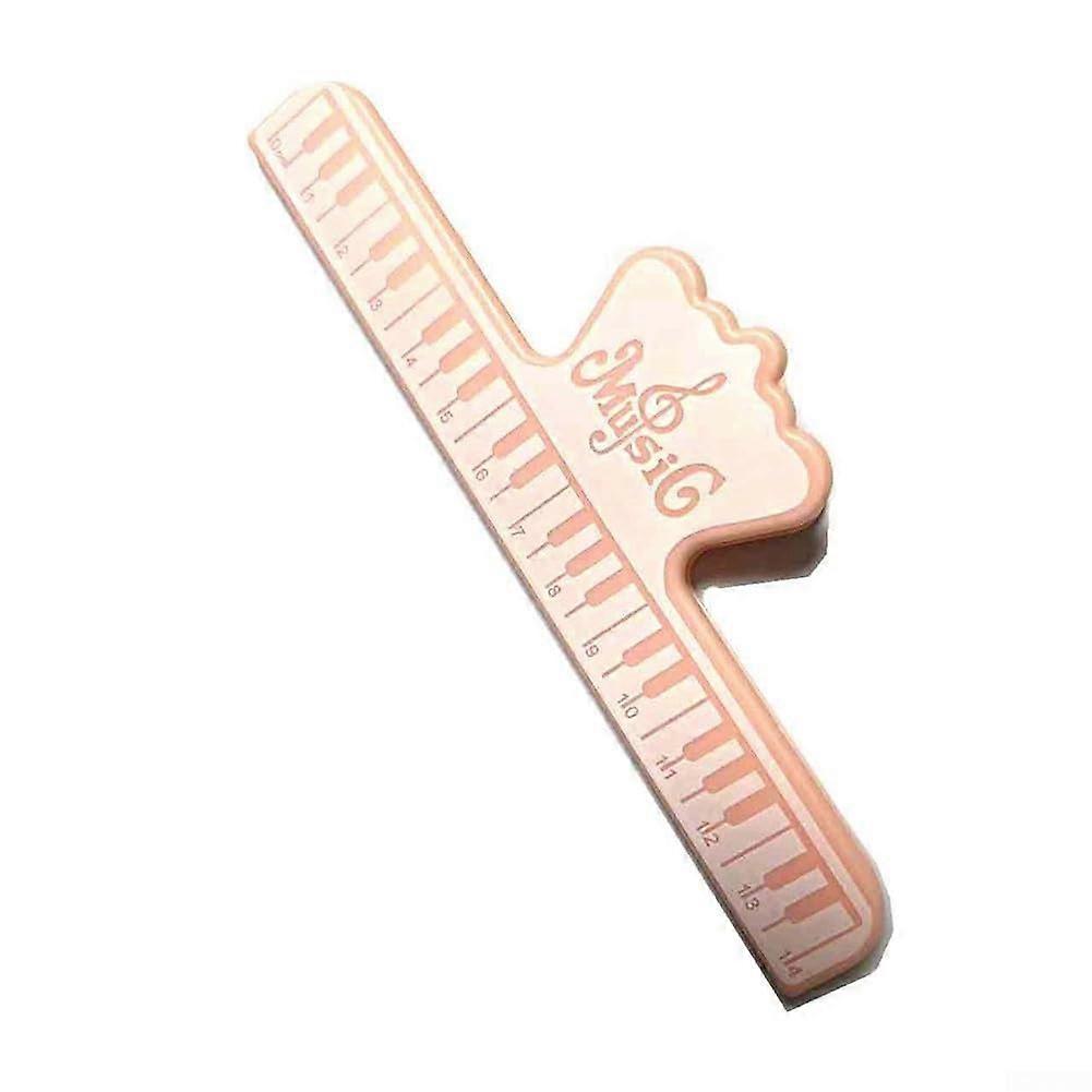 Music book page holder for guitar and violin, keeps your sheet music open, with stand clips (pink) rose.