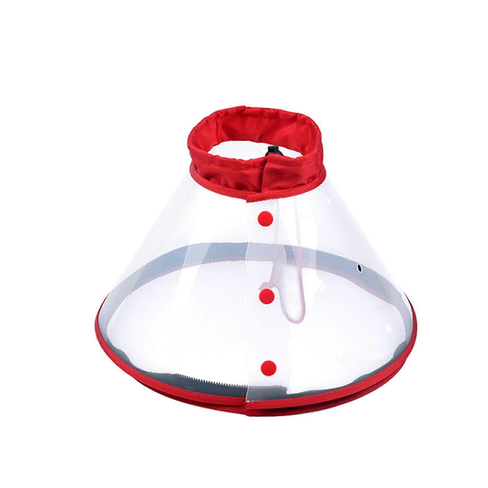 Dog Drawstring Adjustable Hood Clear Anti Bite Grooming Accessories Medium