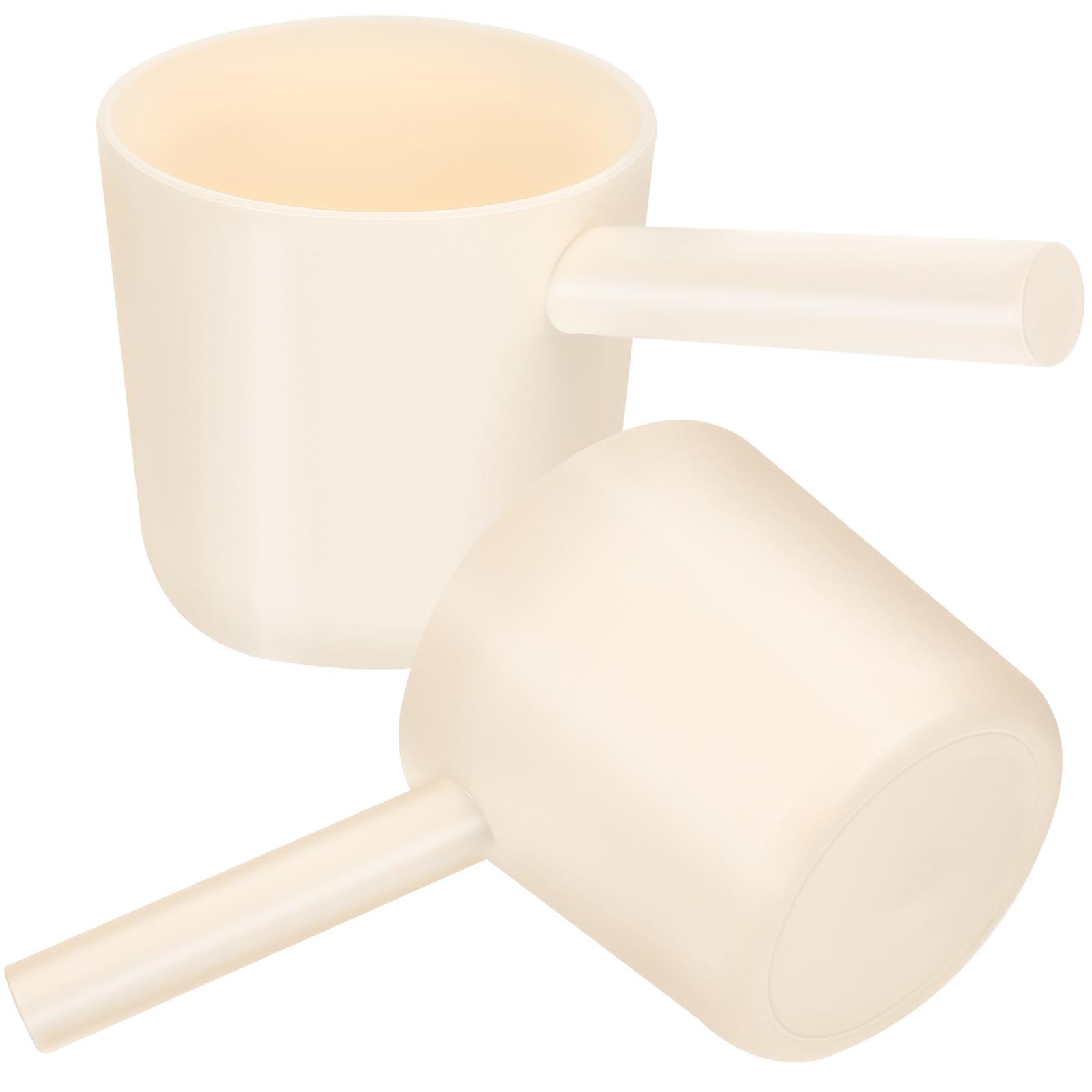 Bathroom Tool Water Scooper With Handle For Household Use Gardening Baby Bathing 25.5X13.2X12.6CM PP 2Pcs
