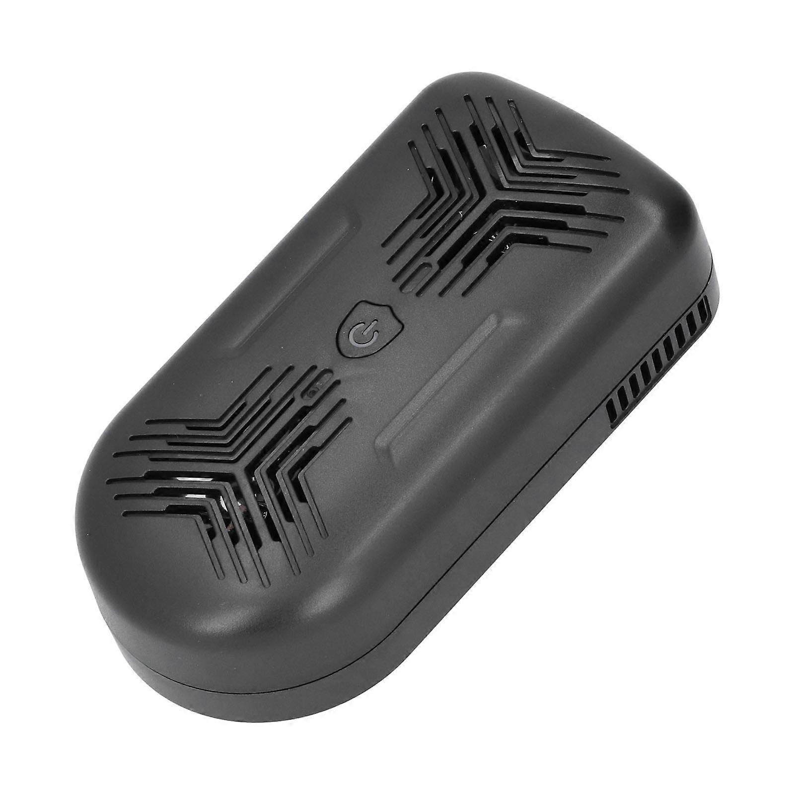 Ultrasonic Insect Repeller Double Horn Auto Frequency Conversion Mosquito Repellent Black