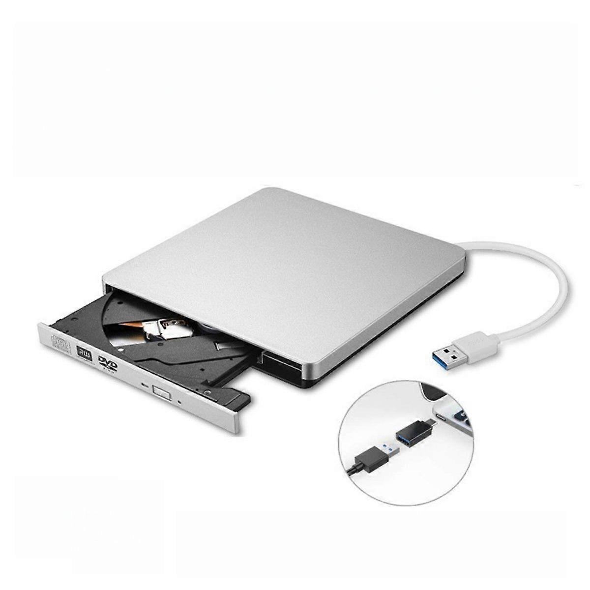 USB-C Superdrive DVD CD Drive External Rewriter Type-c DVD/CD Burner Laptop DVD Drive Support Windows8/7/Vista/Mac OSX -HK0712
