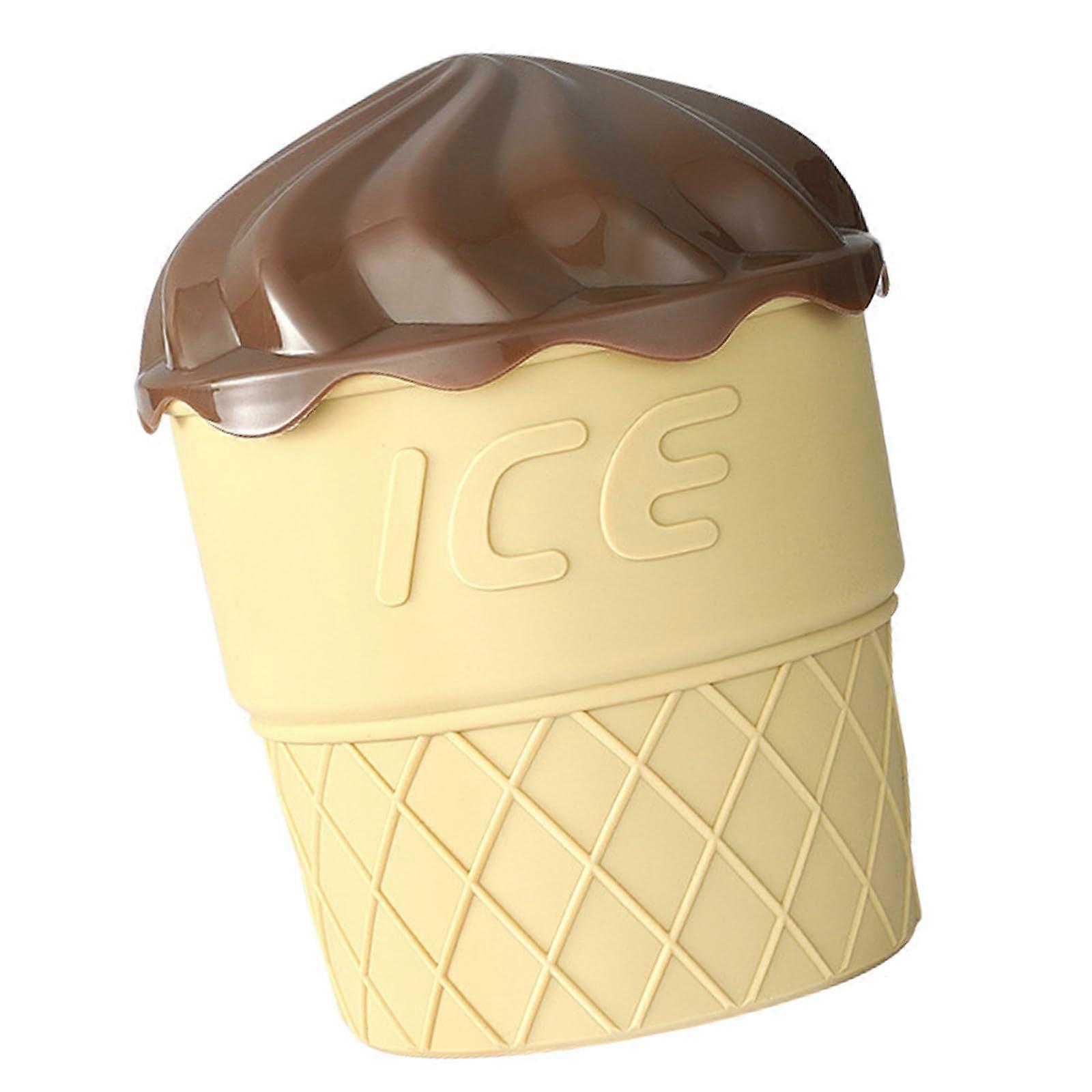 Food Grade Silicone Ice Cream Container, Double Layer Ice Bucket With Lid, Ice Cream Storage, Dishwasher Safe