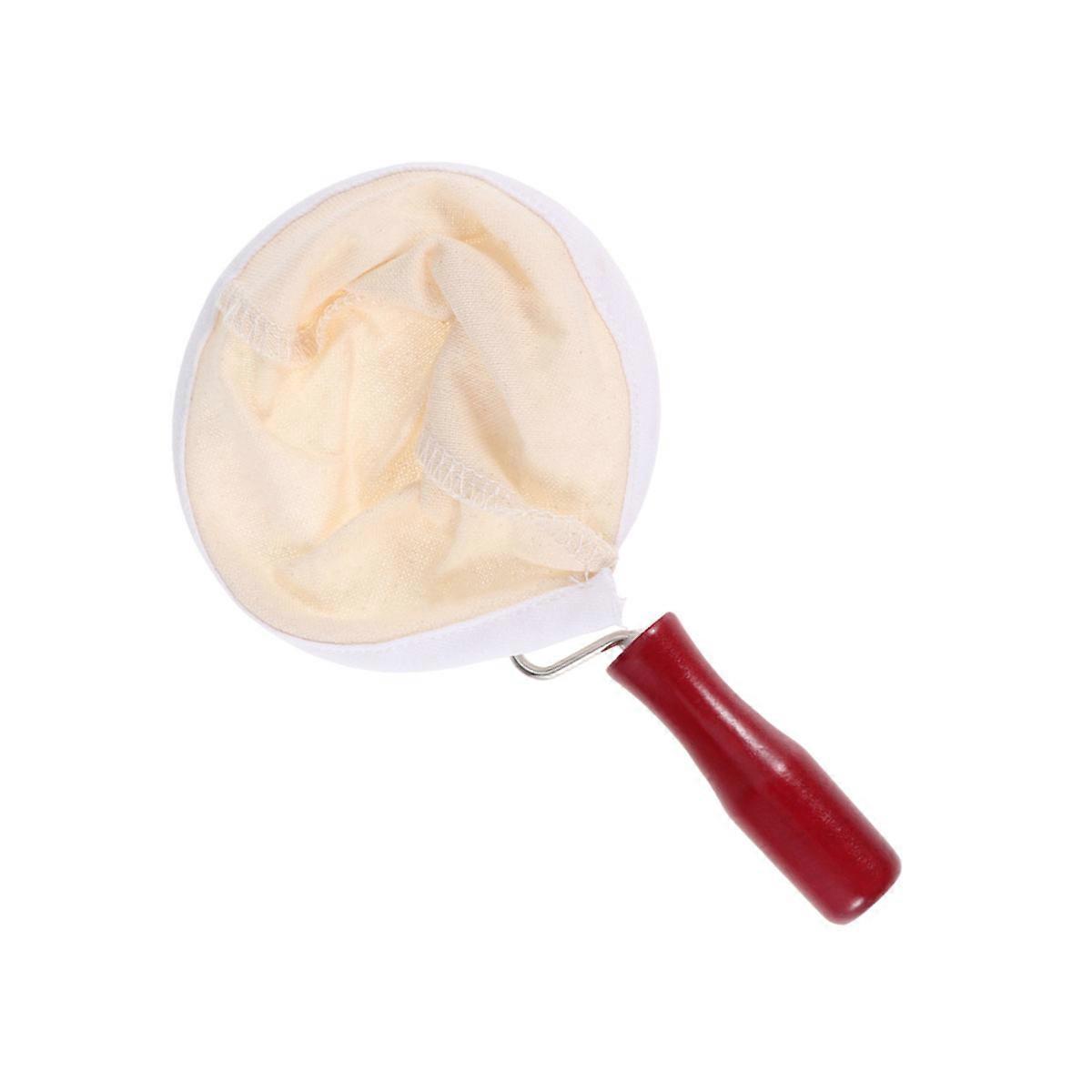 Reusable Coffee Filter Cloths Flannel Wooden Handle Daily Use 100mm Coffee Lovers 1Pc