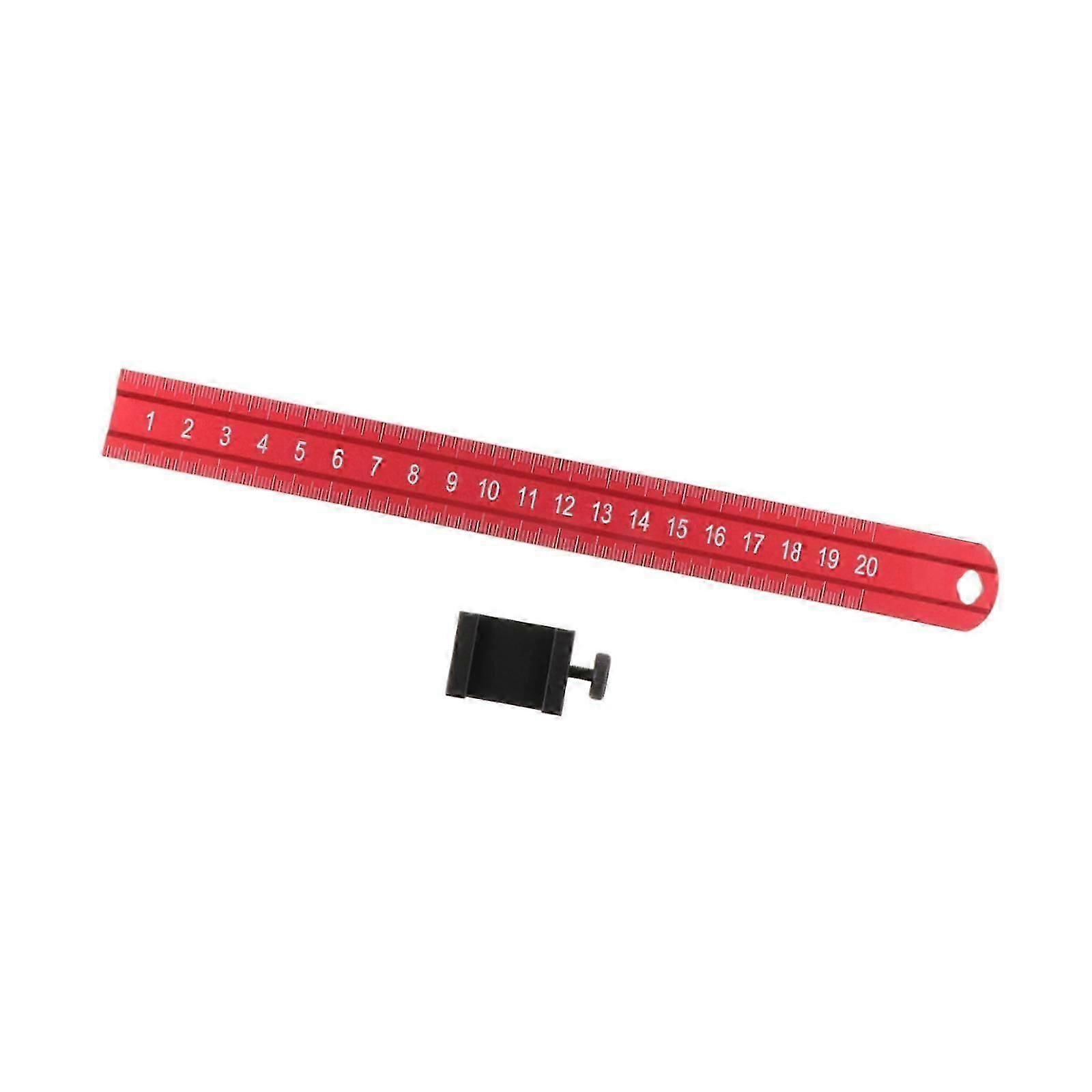 Aluminum Positioning Ruler DIY Portable Sturdy Clear Scale Positioning Block