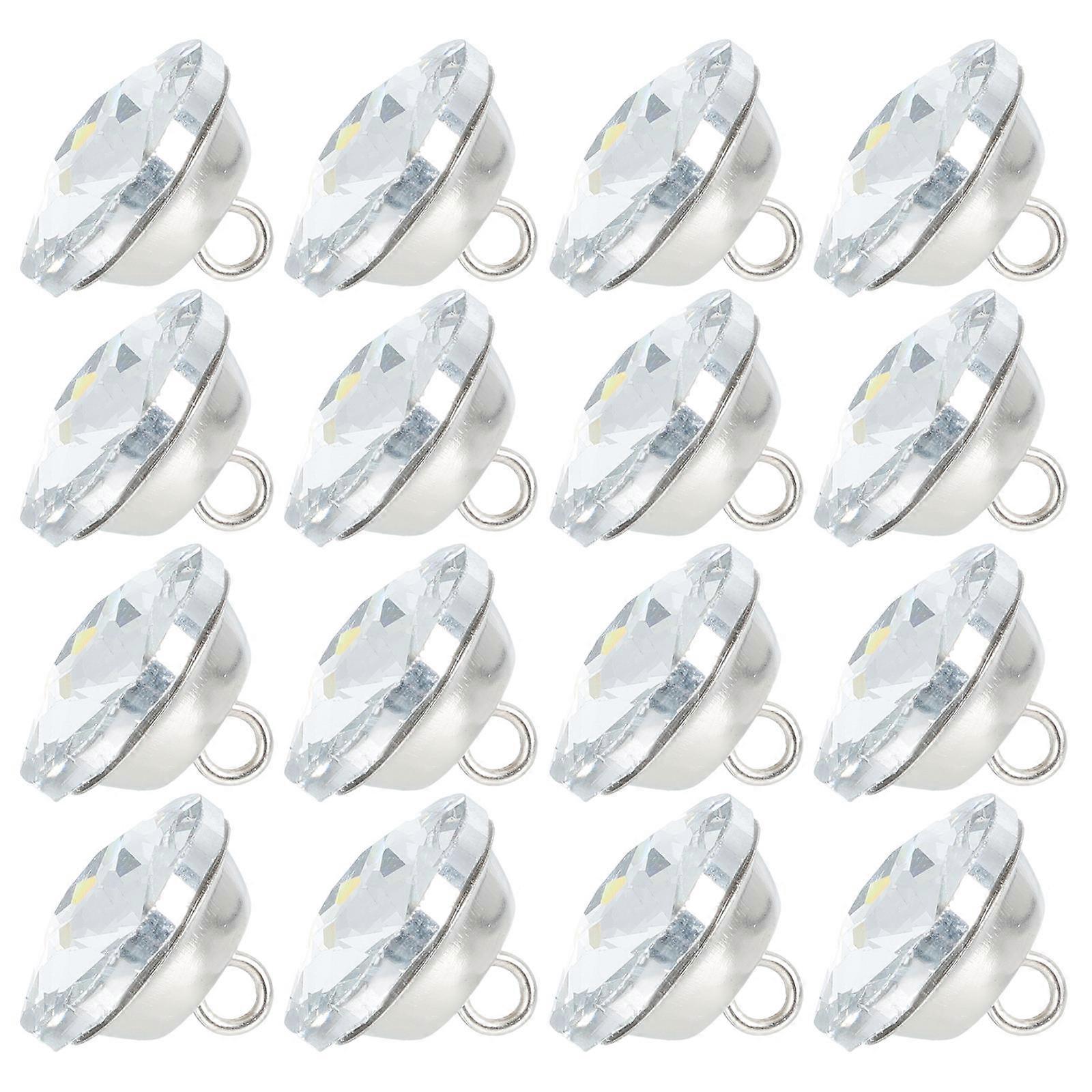 30pcs Decorative Crystal Upholstery Buttons for Sewing Sofas and Headboards