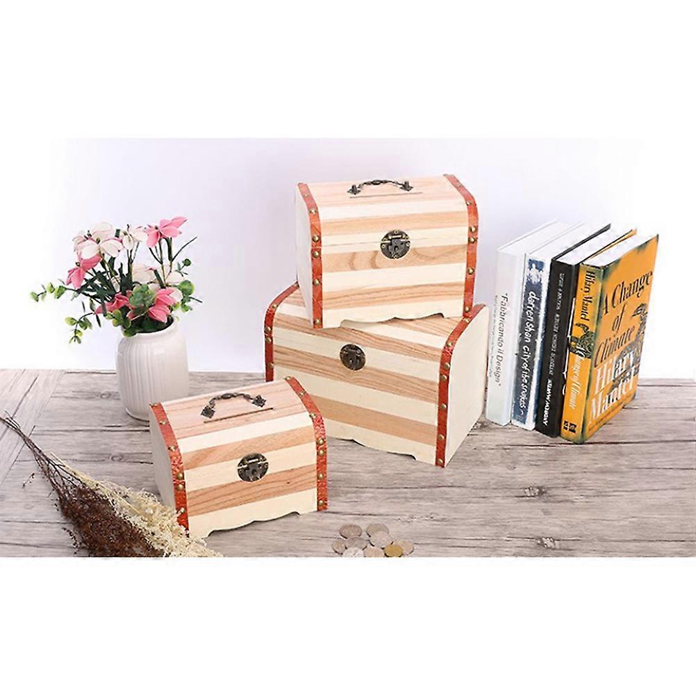 بنك أصبع خشبي لتخزين العملات المعدنية والنقدية تصميم فريد من نوعه منظم صندوق خشبي 4.5 × 3.2 × 2.8 بوصة