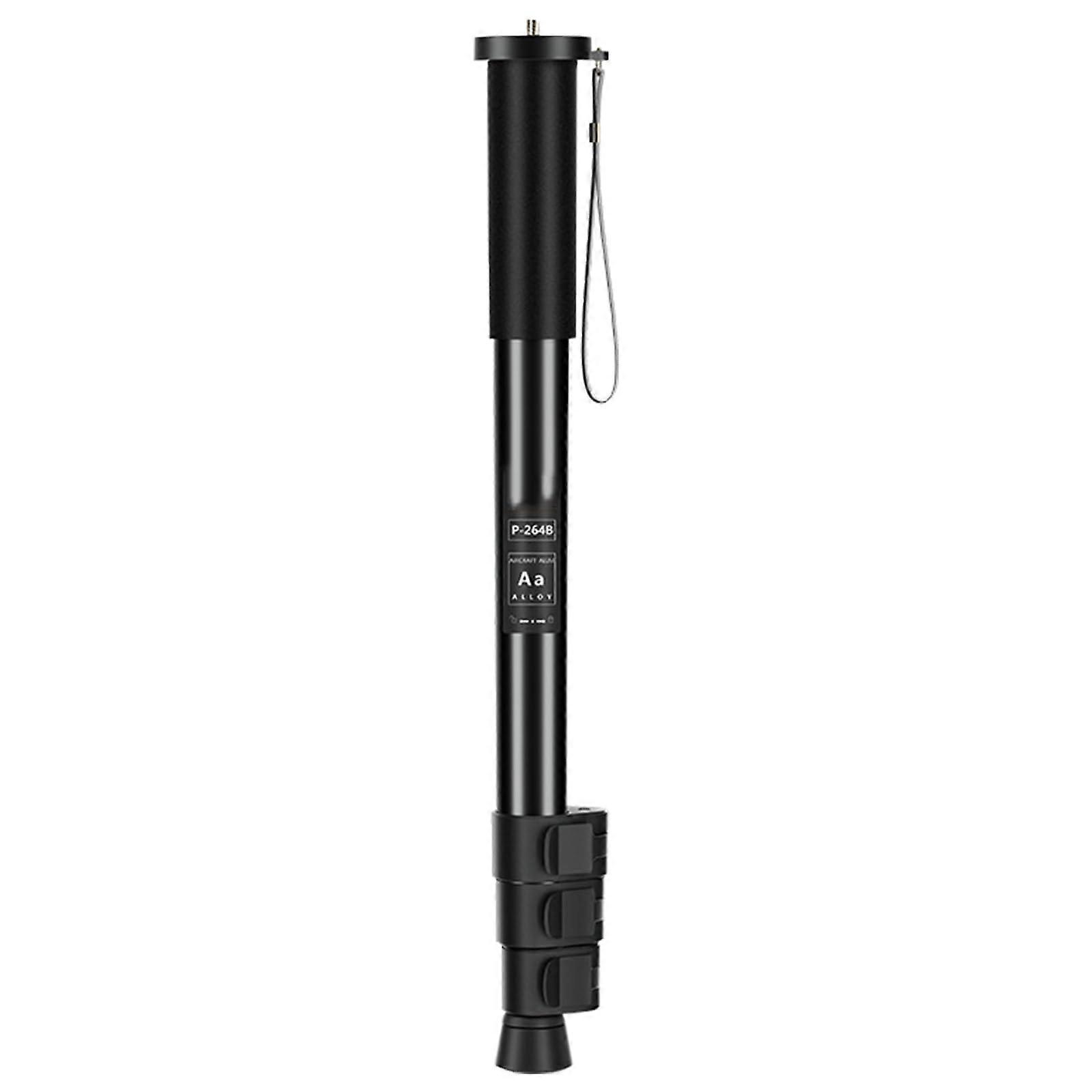 Aluminum alloy monopod with adjustable height, photography mount for DSLR cameras and hiking, 47–150 cm camera P264B