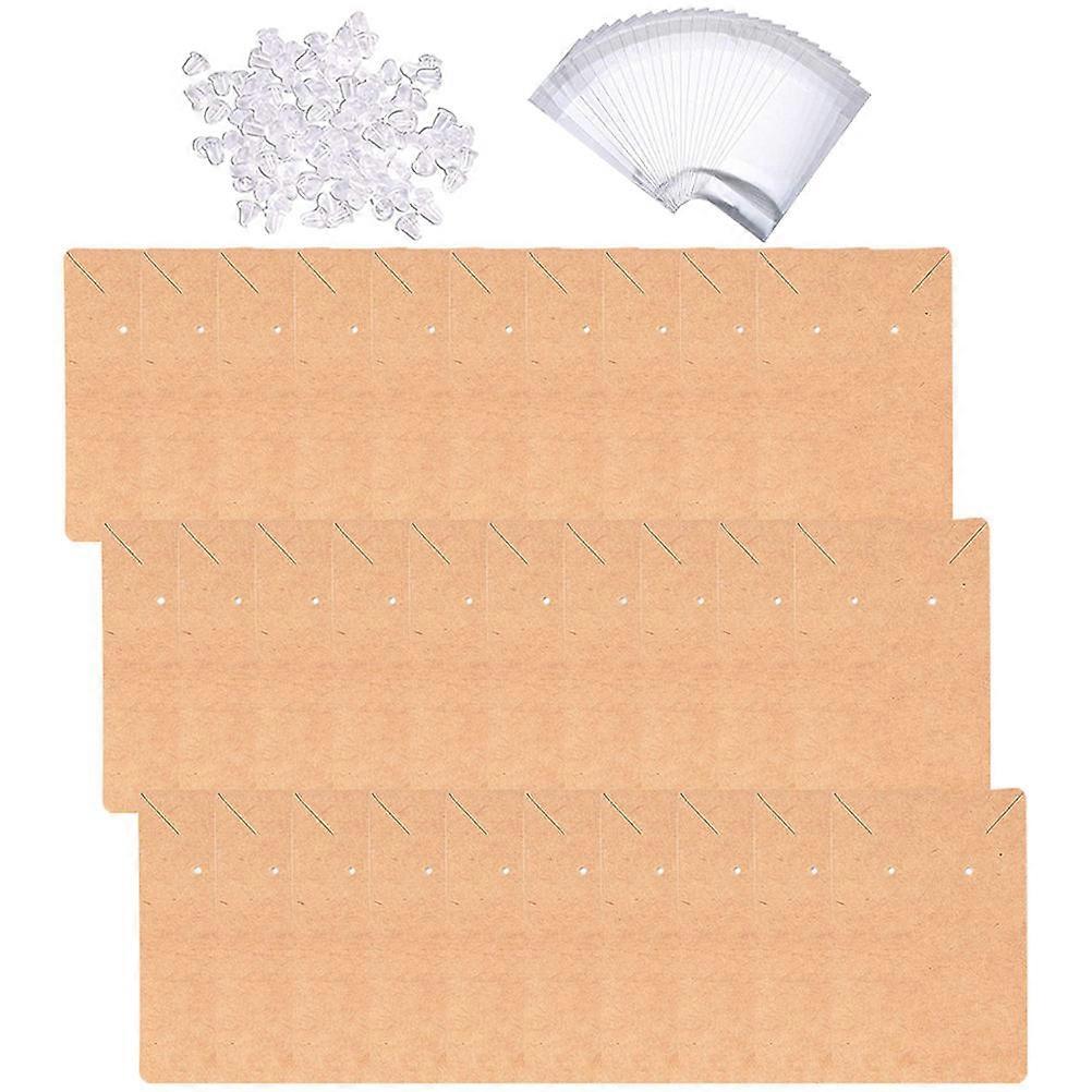 Jewelry Display Cards Earring Holder Mixed Style Rectangular Paper Home Use 1Set