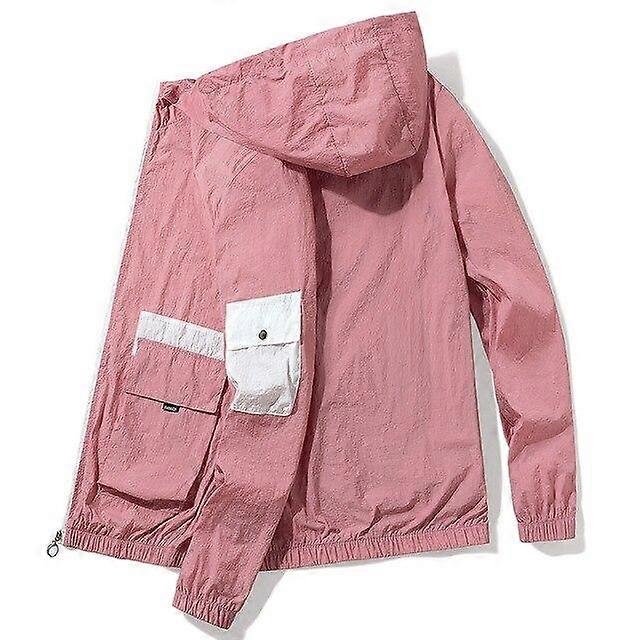 Summer Sports And Leisure Jacket Solid Color Stitching Sunscreen Clothing Jacket