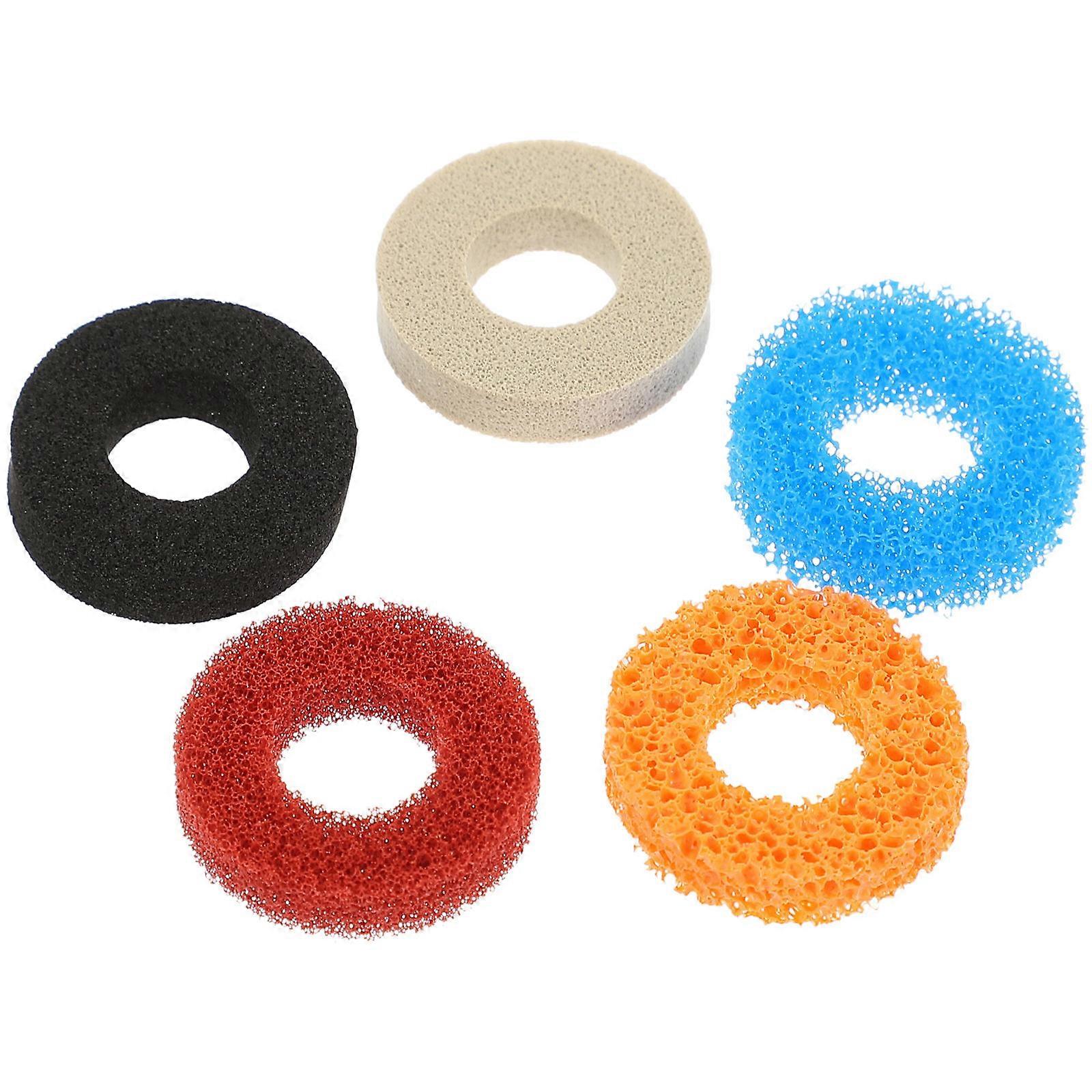 Sponge Handle Cover Gaming Handle Sponge Rings Black Extend Controller Life Soft Handle Rings for Gaming 5Pcs