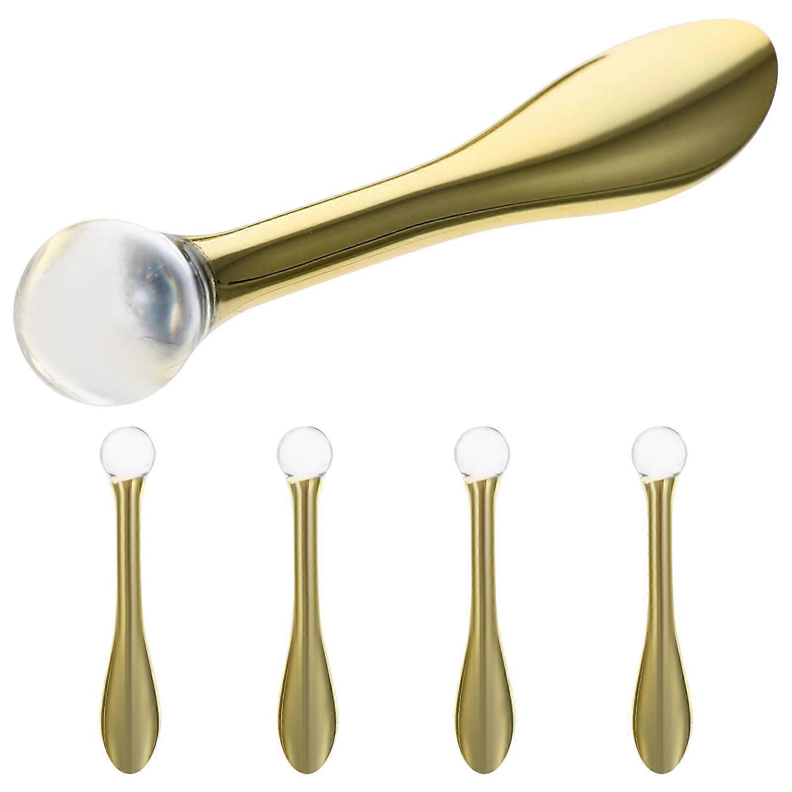 Here's a well structured product description and overview for the **"5pcs Eye Cream Spatulas With Massage Head Portable Eye Cream Spoons"**:

 

###