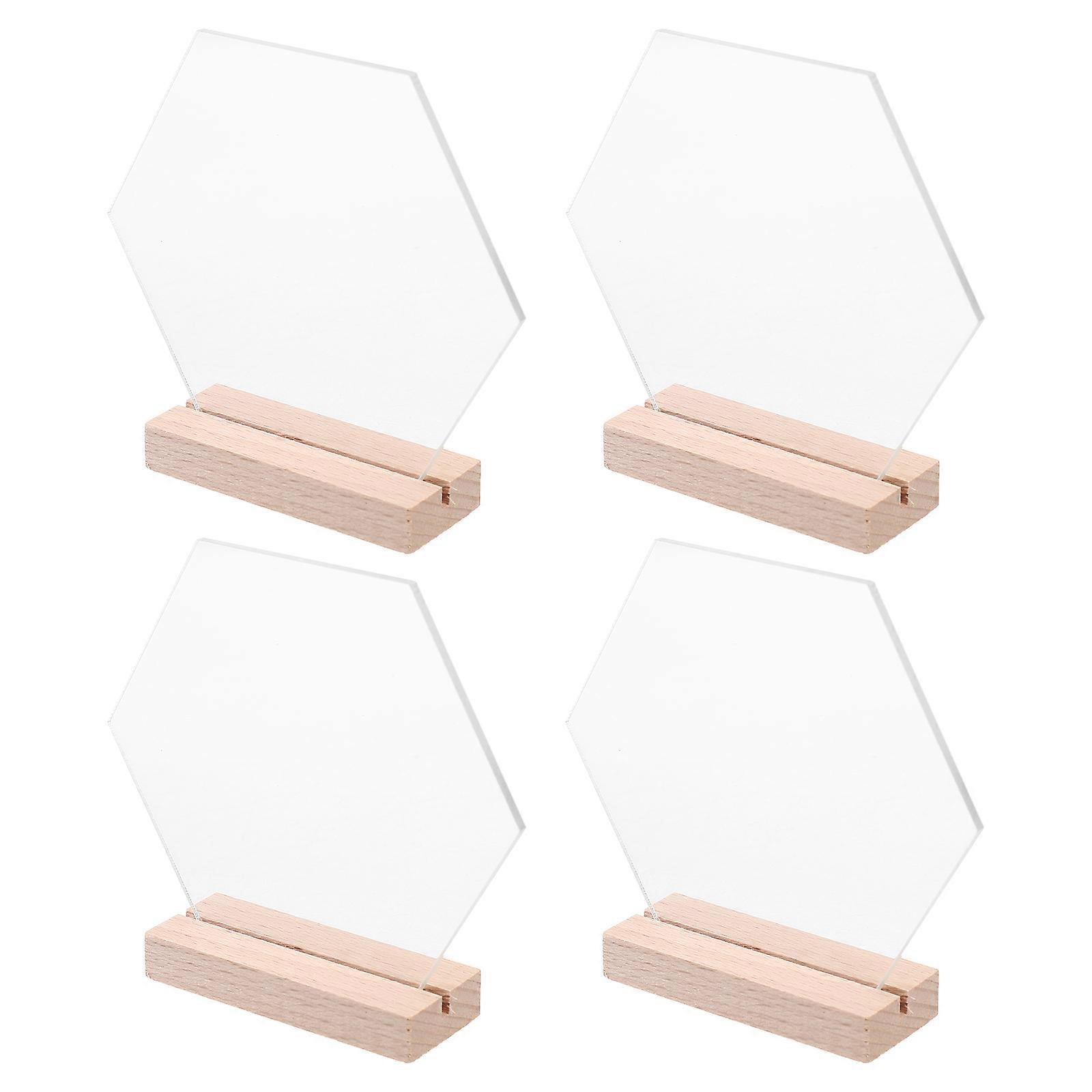 Rechteckige Tischkartenständer, verschiedene Farben, für Hochzeiten, Sitzplatzkennzeichnung, 4 Stück