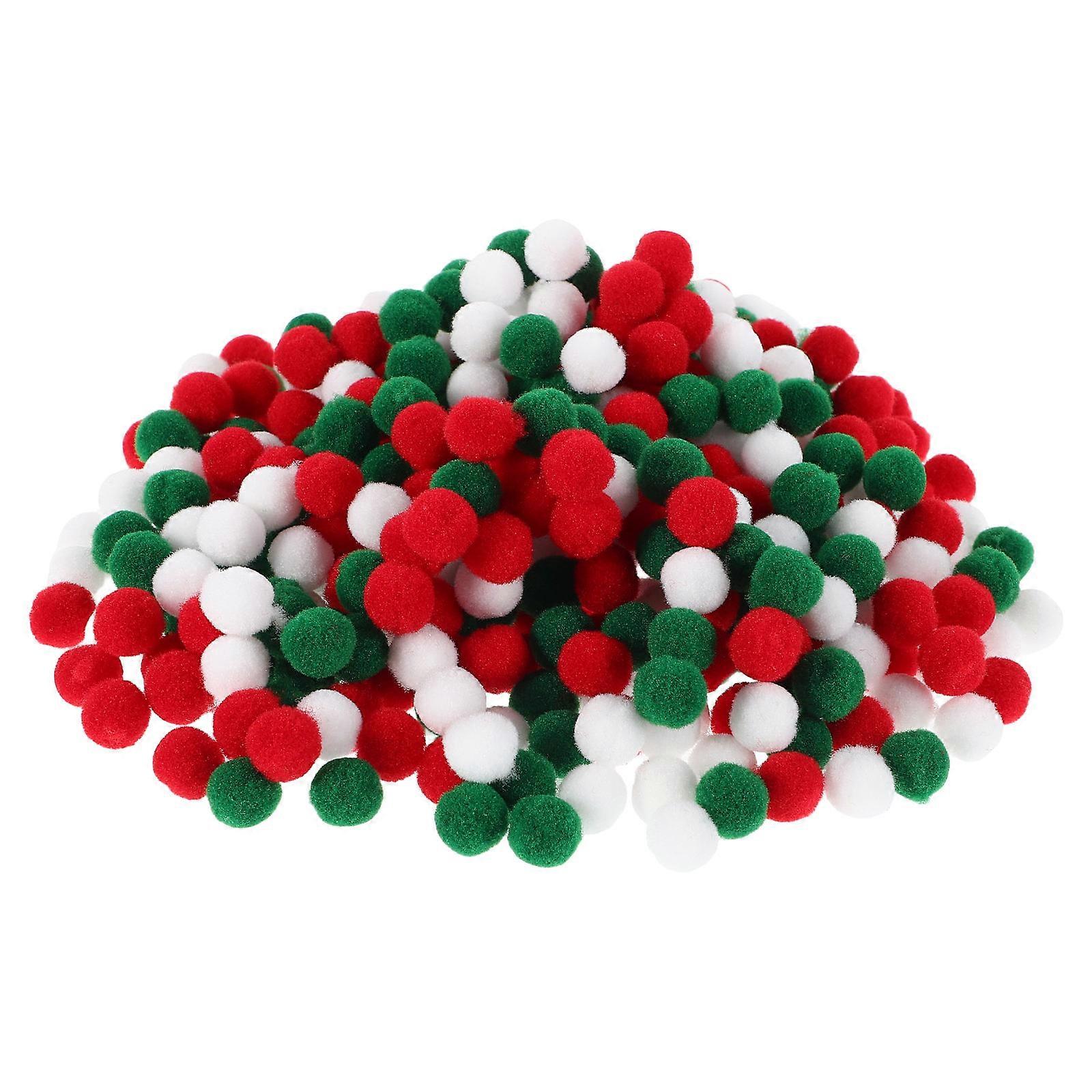 Pom Pom Crafts Yarn Pom Poms Assorted Color Christmas Holiday Handicraft Enthusiasts High Elasticity Soft Plush 2000Pcs