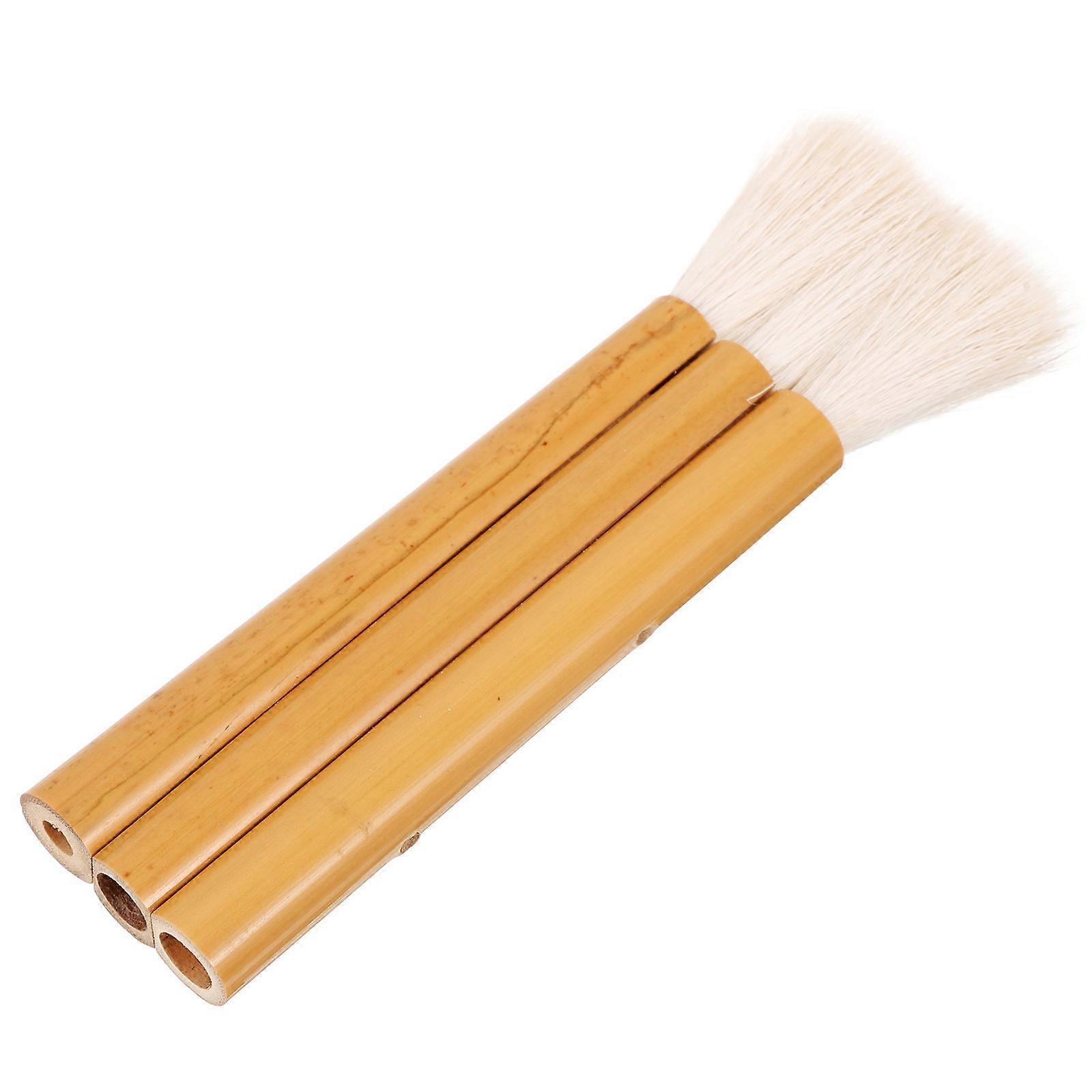 Wood Handle Water Color Paint Brush 2pcs Handheld Wool Painting Tool