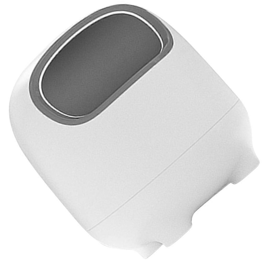 Mini Trash Can for Desk White PP Material with Lid and Large Opening 4.5 Inches Compact Size for Bedroom or Office Use