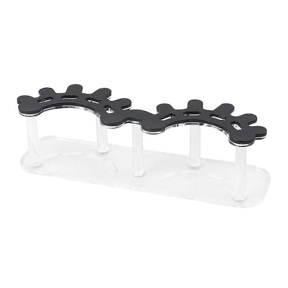 Eyelash Shaped Acrylic Tweezer Display Stand Lash Extension Tool Organizer for Supplies Storage