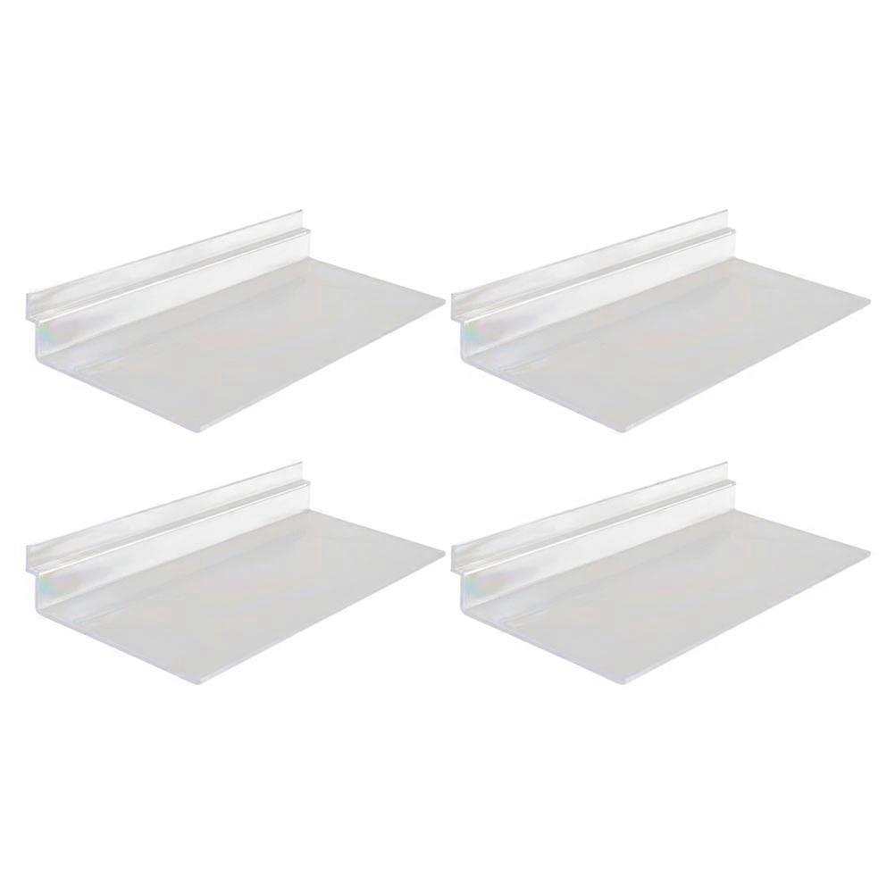 Shoe Display Shelf Wall Slatwall Shoe Shelf Shop Window Home Users Wall-mounted Space-saving 4Set