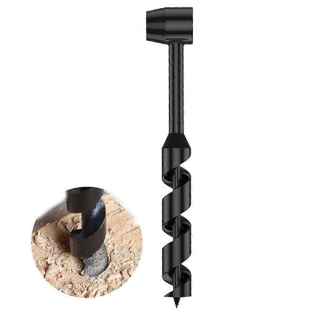 Manual Earth Auger, Heavy Duty Carbon Steel Earth Auger Survival Drill Wood Outdoor Camping Survival Tool
