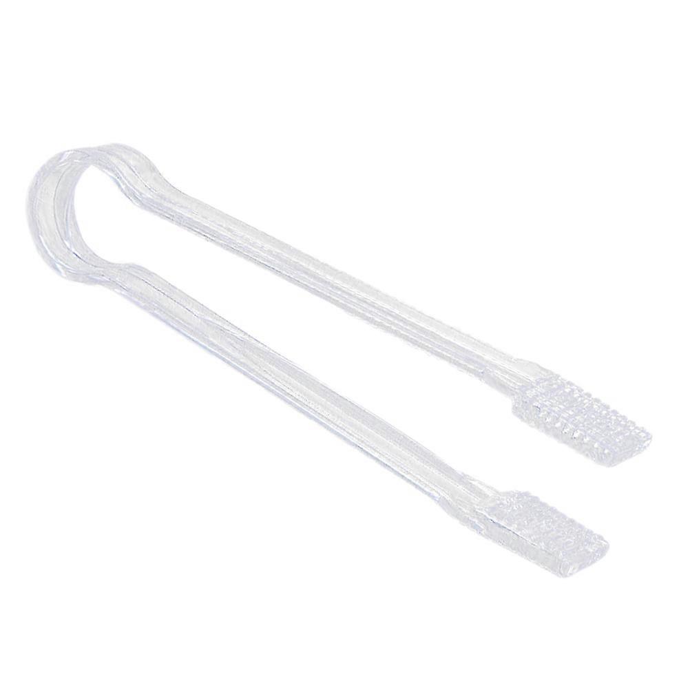 Transparent Acrylic Serving Tongs for Kitchen Use Great for Ice Cube Salad and Desserts 5pcs