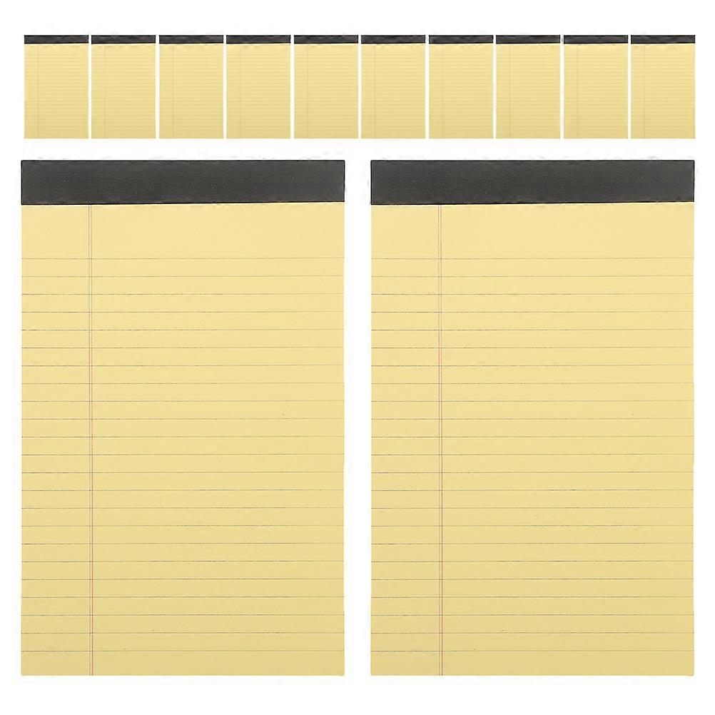 12 Pads Legal Notebooks Portable Notepads for Students with Lined Paper for Office School and Home 50 Sheets per Pad