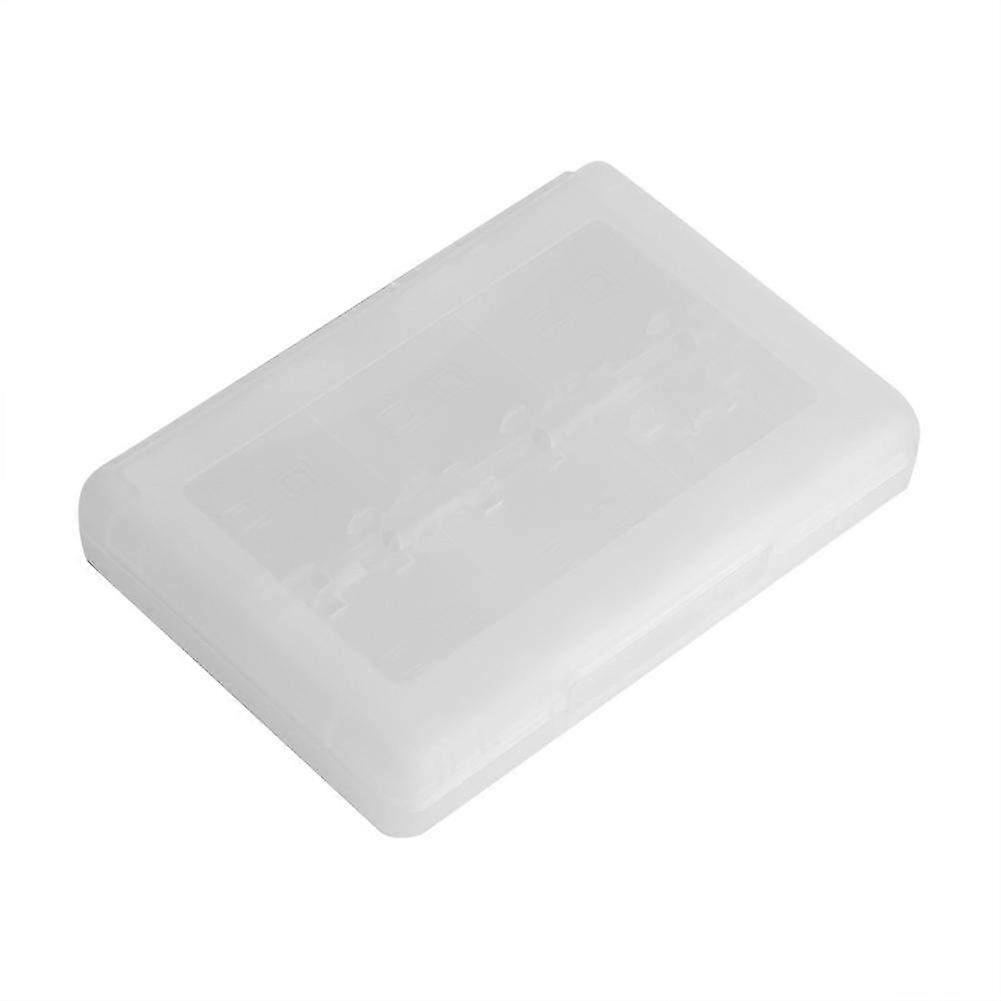 28-in-1 PP Plastic Game Card Storage Case for Nintendo 3DS, DSL, DSI, LL - Portable Cartridge Holder in White