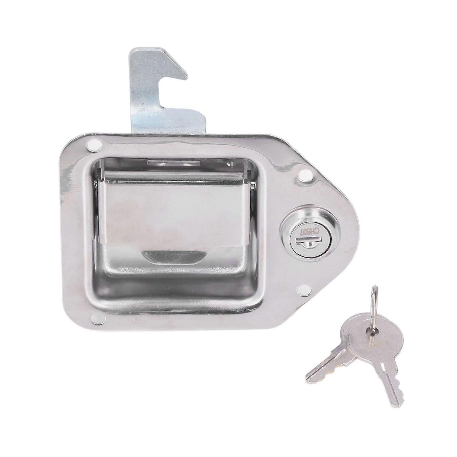 Tool Box Handle Latch with 2 Keys 304 Stainless Steel Paddle Lock