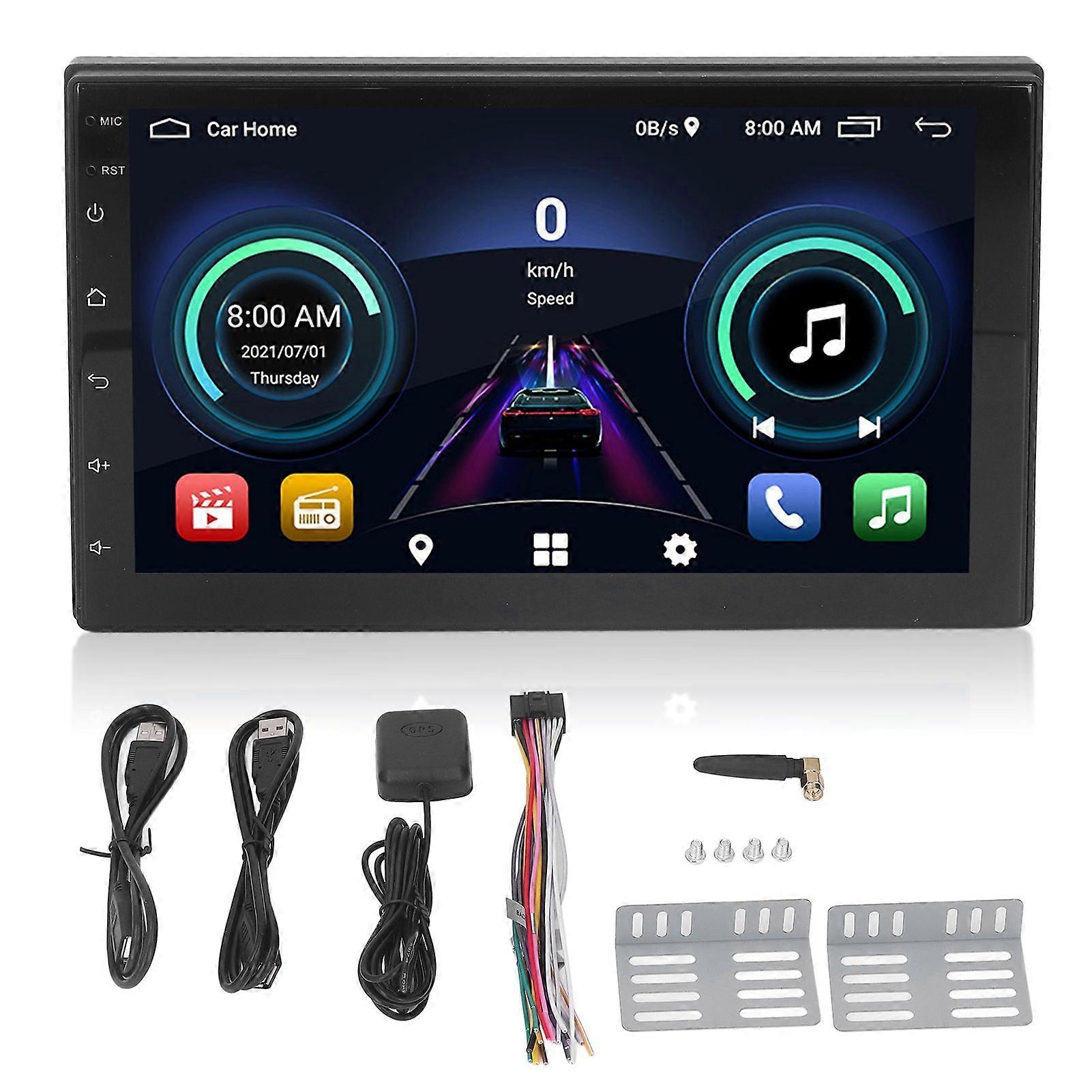 Sistema multimediale per auto con navigazione GPS e comandi al volante