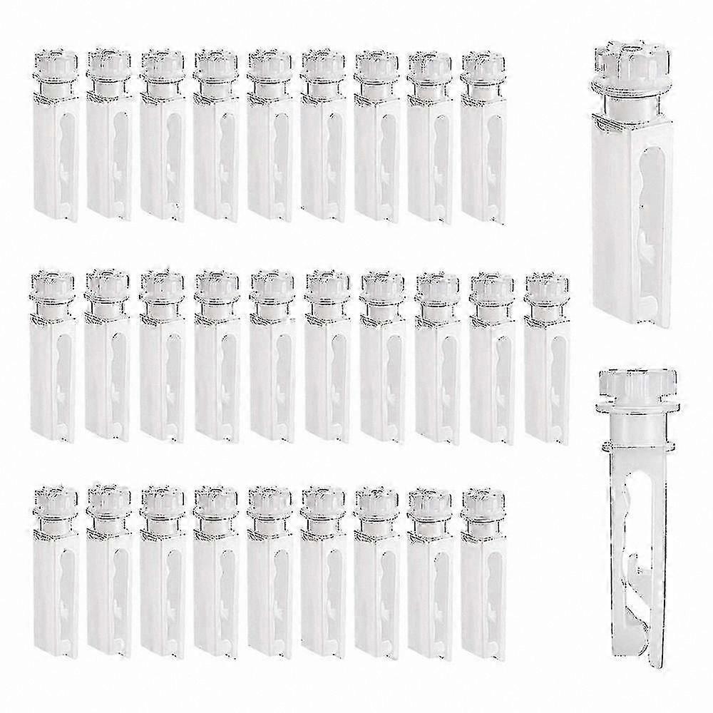 White Replacement Stems for Vertical Blinds, 30 Pack