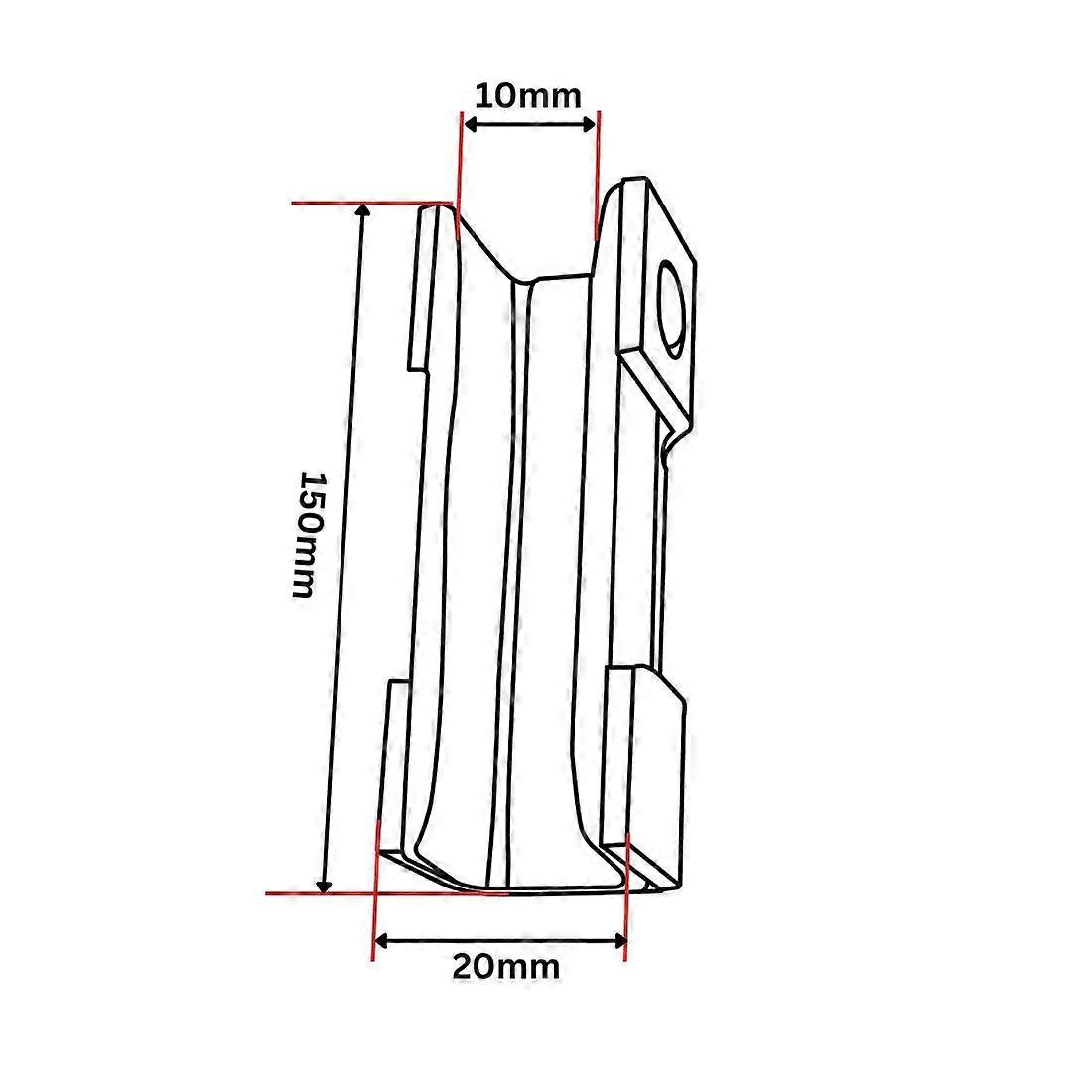 Itl Guide Shoe Insert Soft 150x20x32 10mm