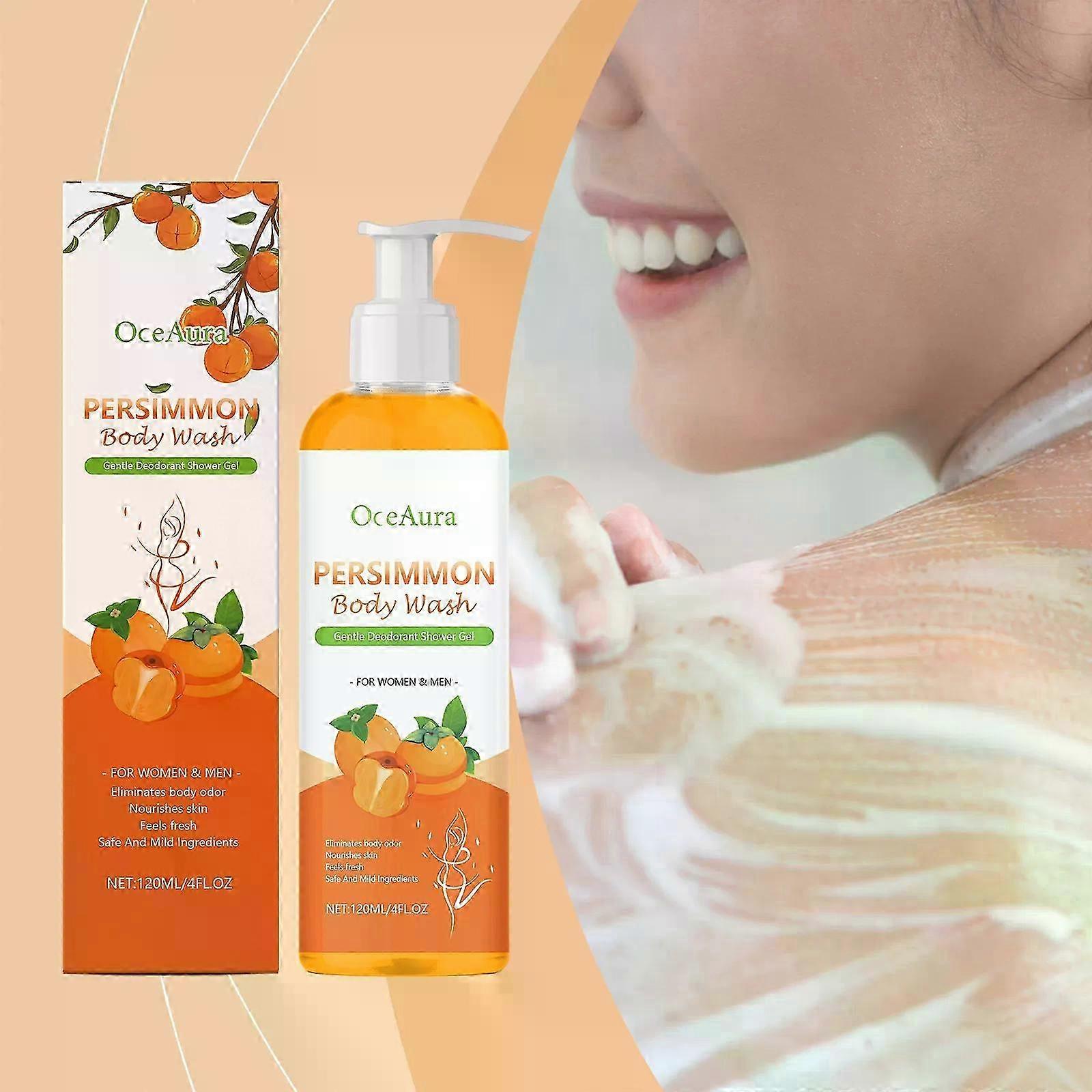 Persimmon Soap for Body Odor Control  Purifying Deodorizing Persimmon Body Wash for Eliminating Body Odor  Underarms, Intimate Inner Thigh, Bikini Are