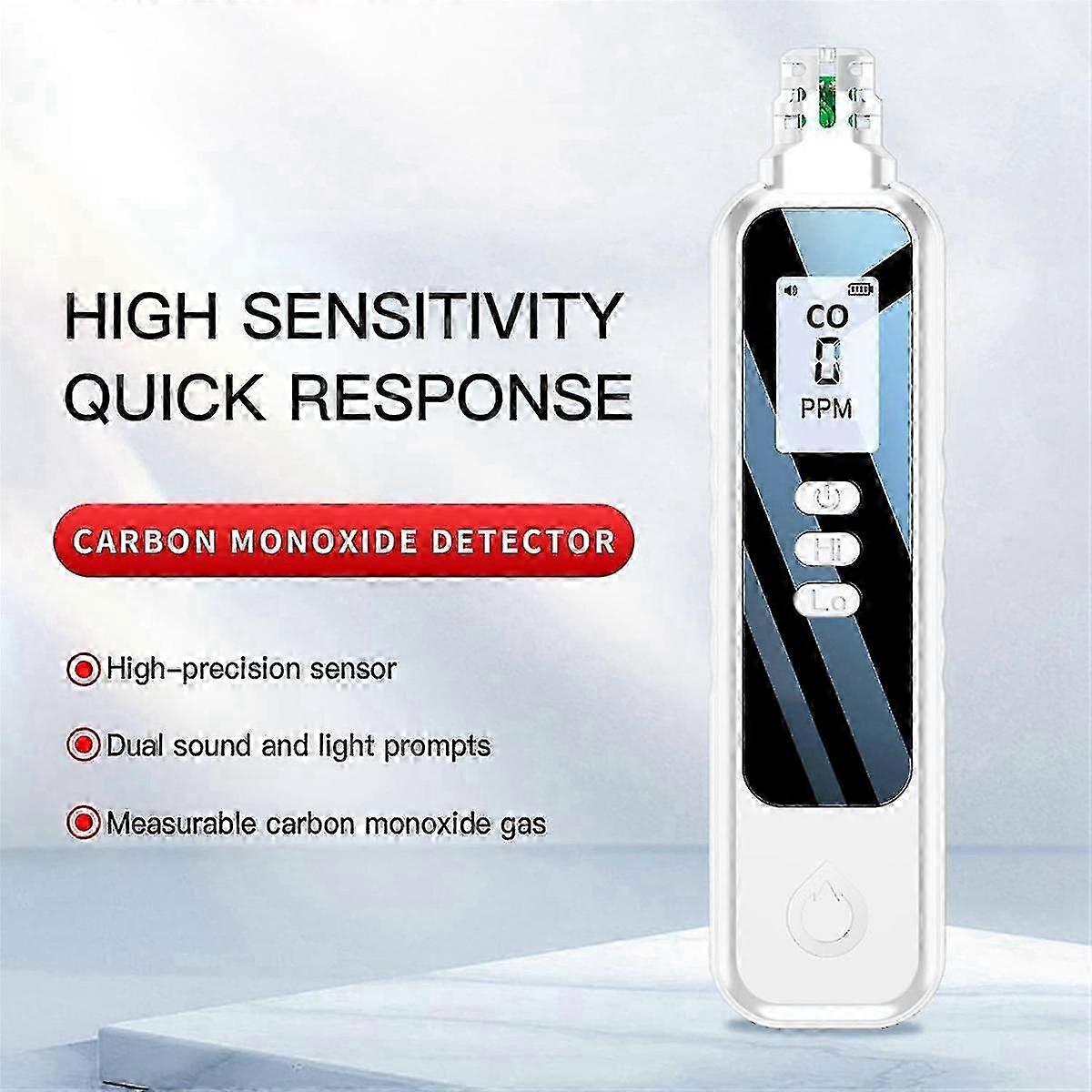 Portable Carbon Monoxide Detectors for Travel, LCD Display Handheld CO ...