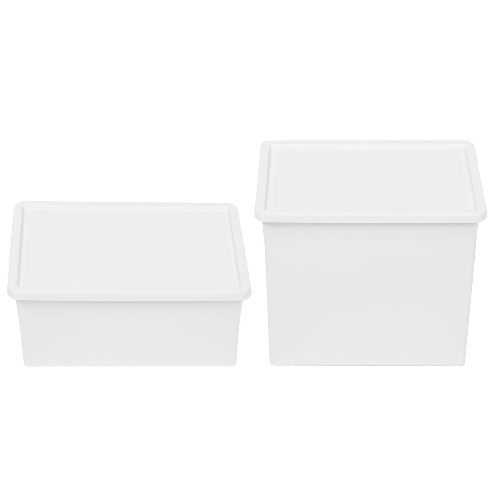 2Pcs Multifunctional Storage Box with Cover Storage Box for Sundry