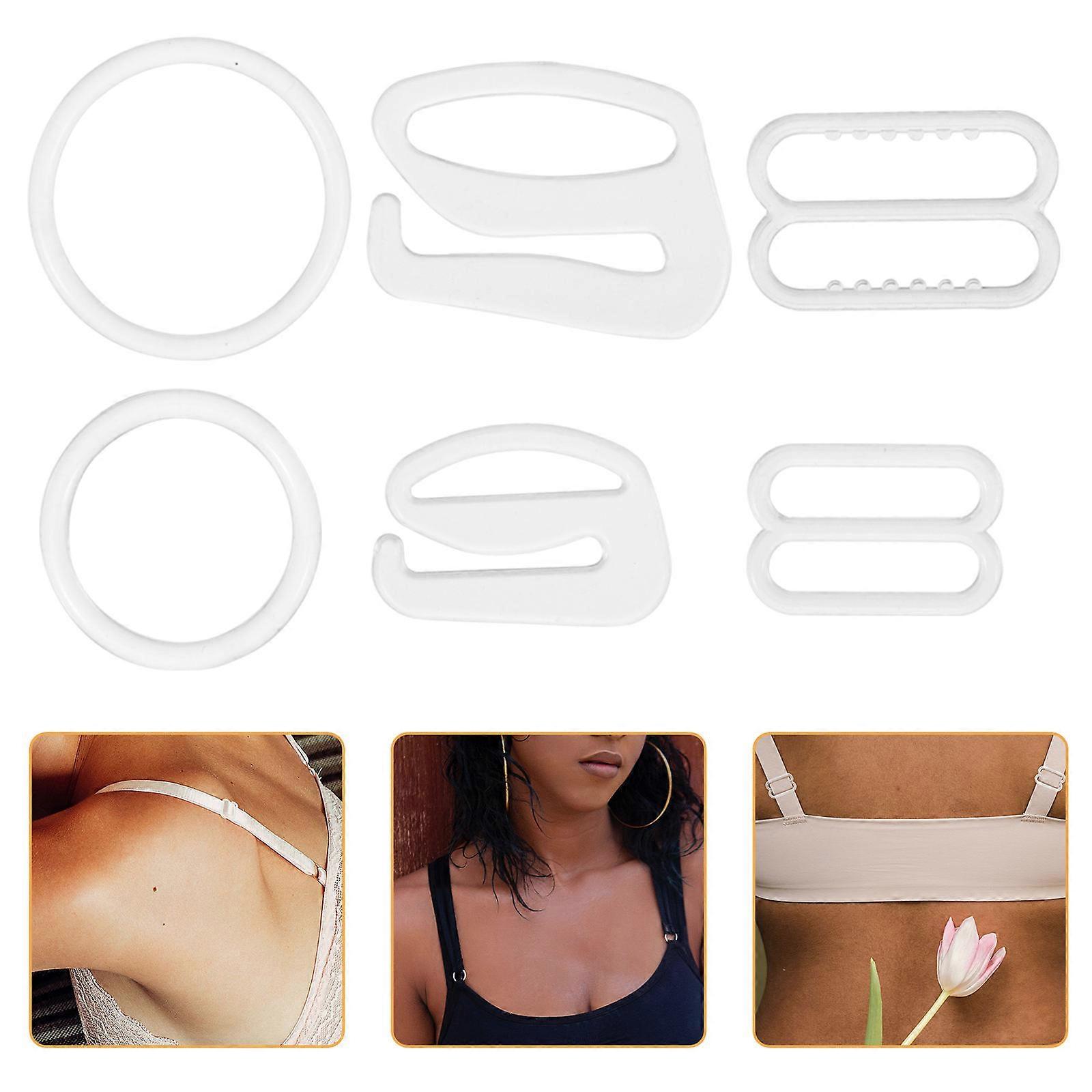 240Pcs Bra Adjuster Clips Portable Buckles for Daily Use Household Female Accessory