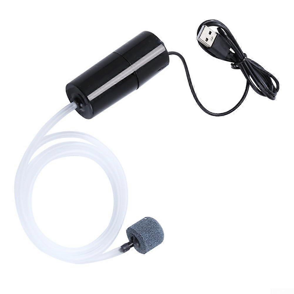 USB-Powered Mini Oxygen Pump for Aquariums, Compact Silent Bubbler for Fish Care with Efficient Performance and Durable Design