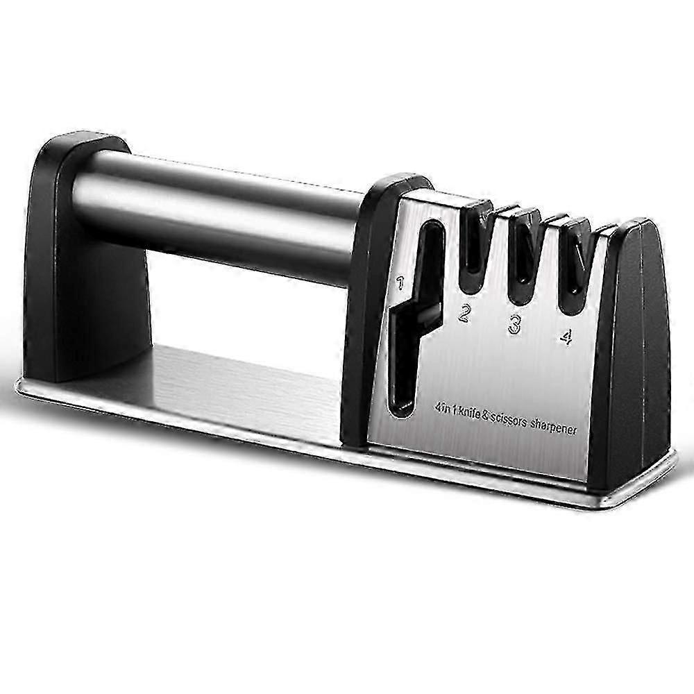 4-Stage Sharpener for Coarse Blades and Scissors - Essential Grinding Tool