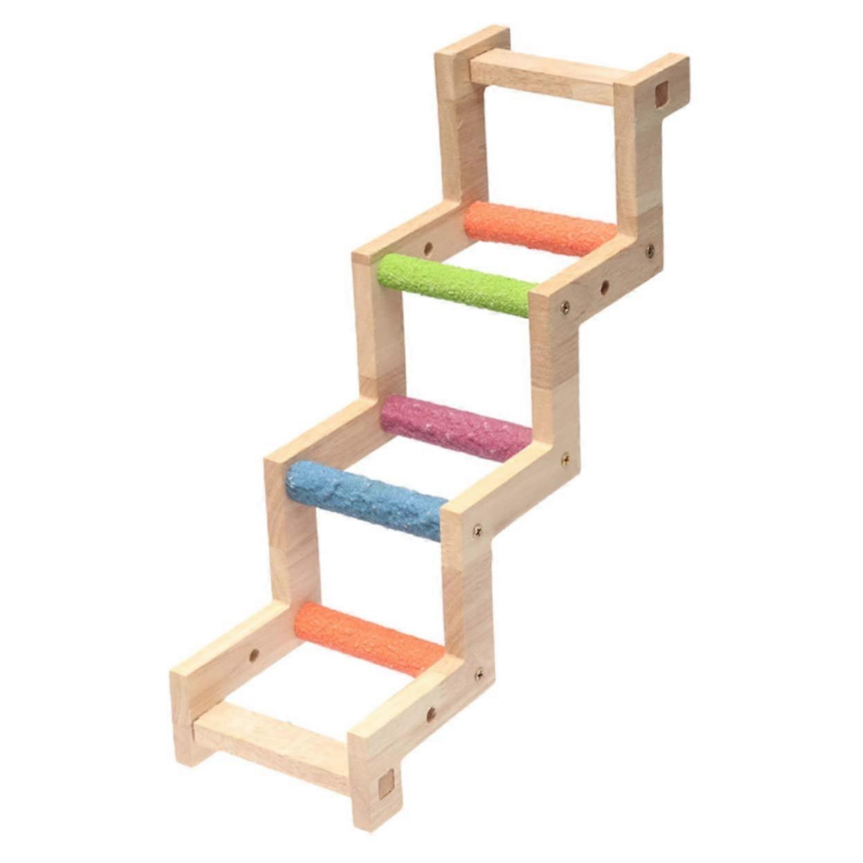 Parrot Ladder Toy for Bird Cage Accessories - Random Color Nymphensittich Climbing Toy, Durable and Safe Design