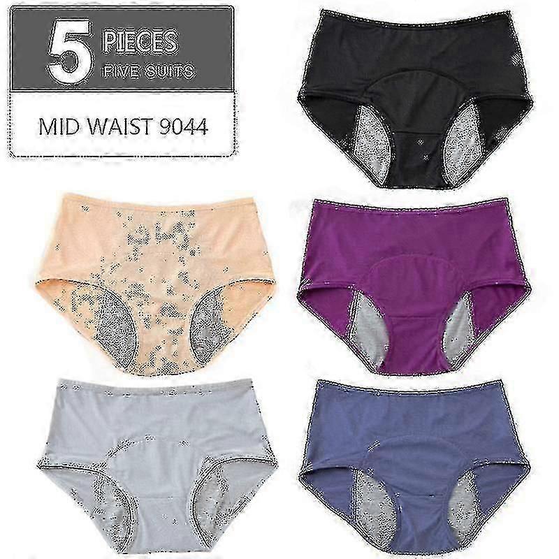 Chiloți menstruali rezistenti la scurgeri, chiloți impermeabili din bumbac, mărimea L-7XL, lenjerie menstruală