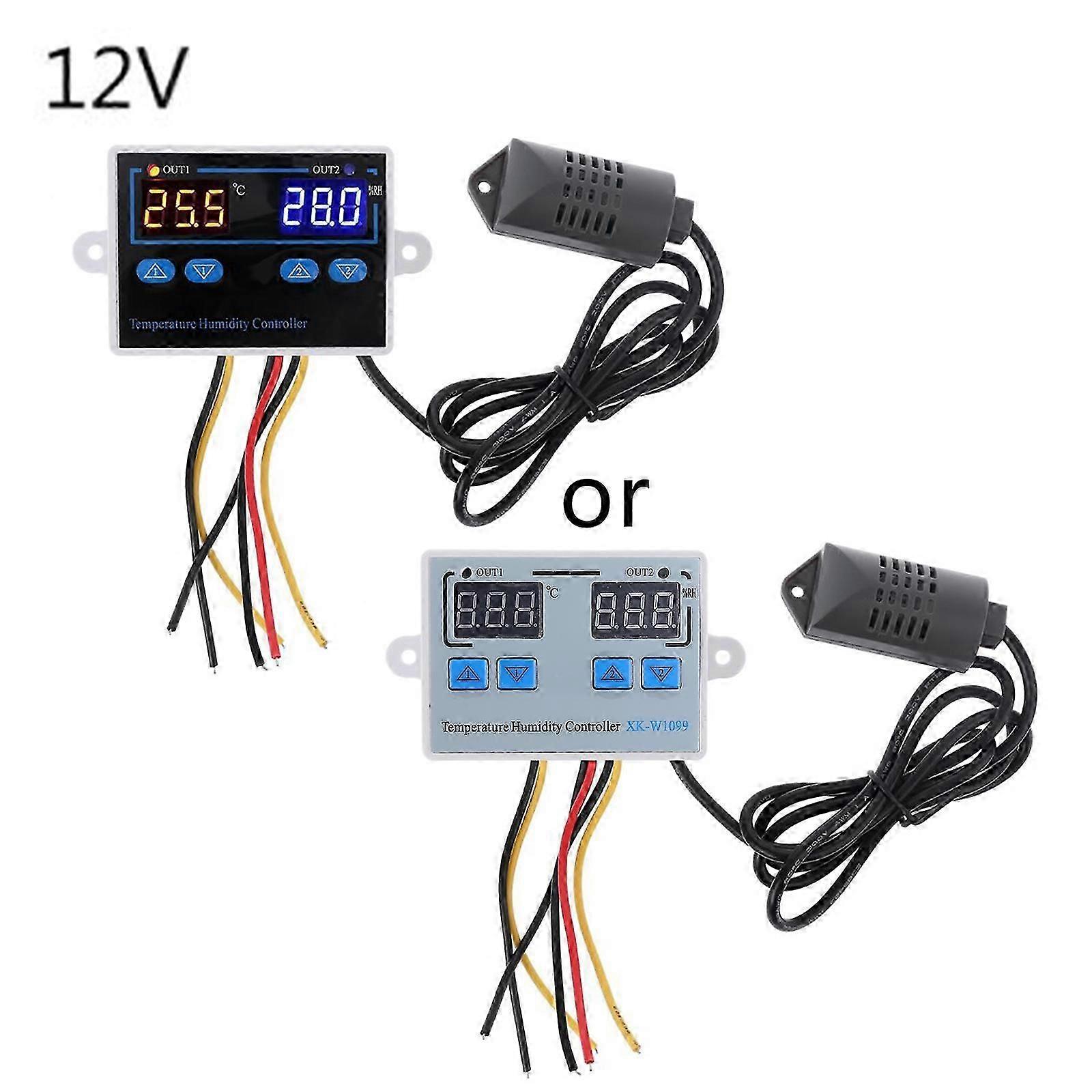 Temperature Humidity Controller 12V 24V 110-220V Temperature Humidity Sensor